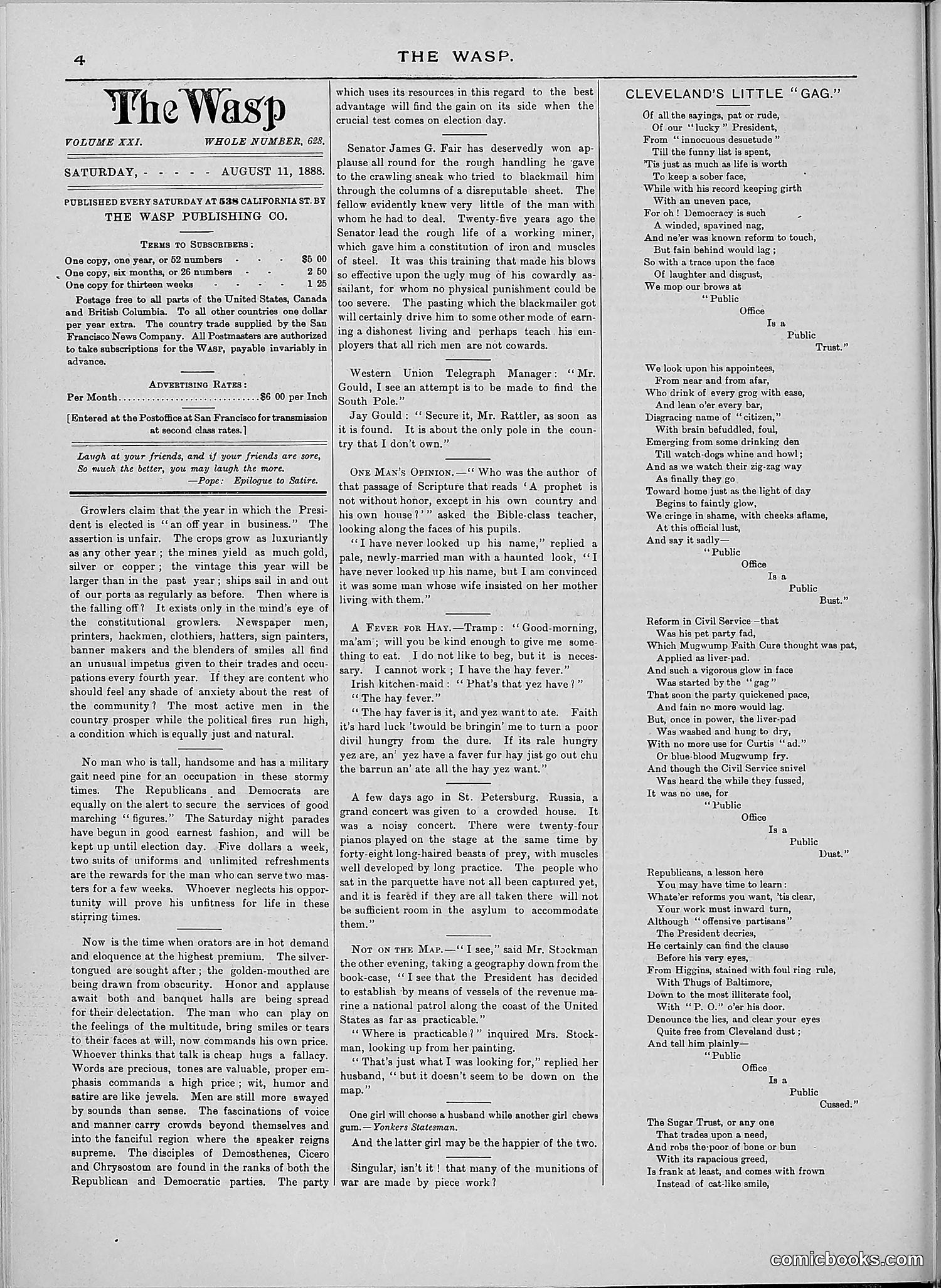 The Wasp — 1888 — page 113 of 552