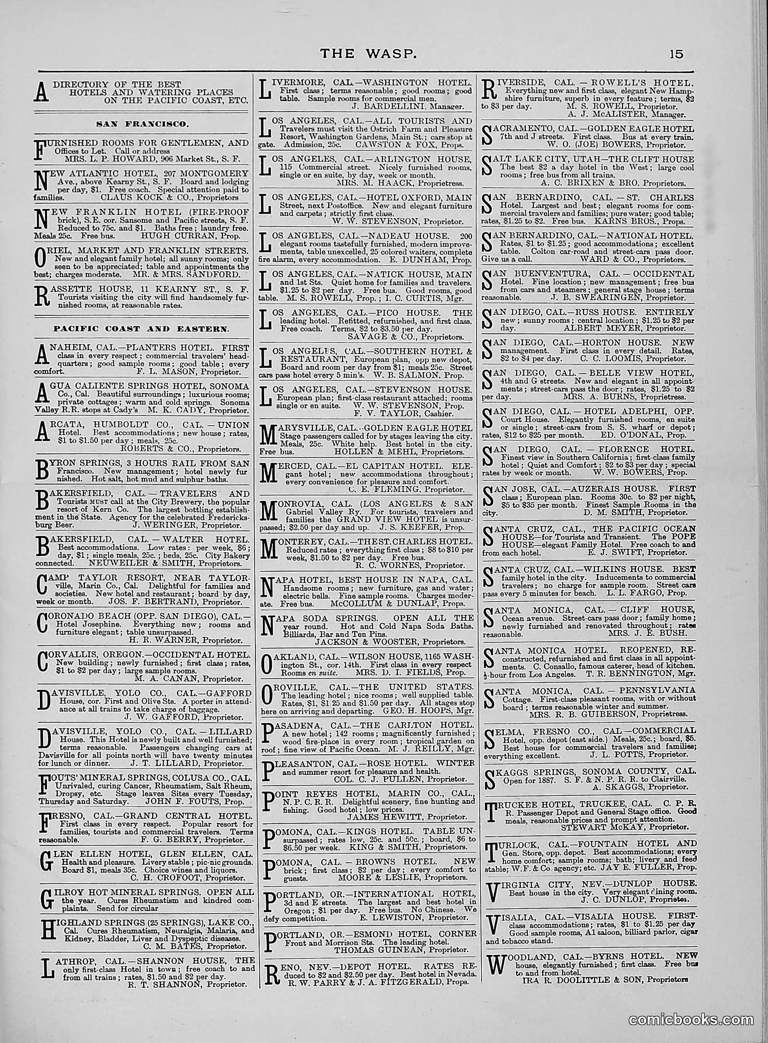 The Wasp — 1888 — page 186 of 552