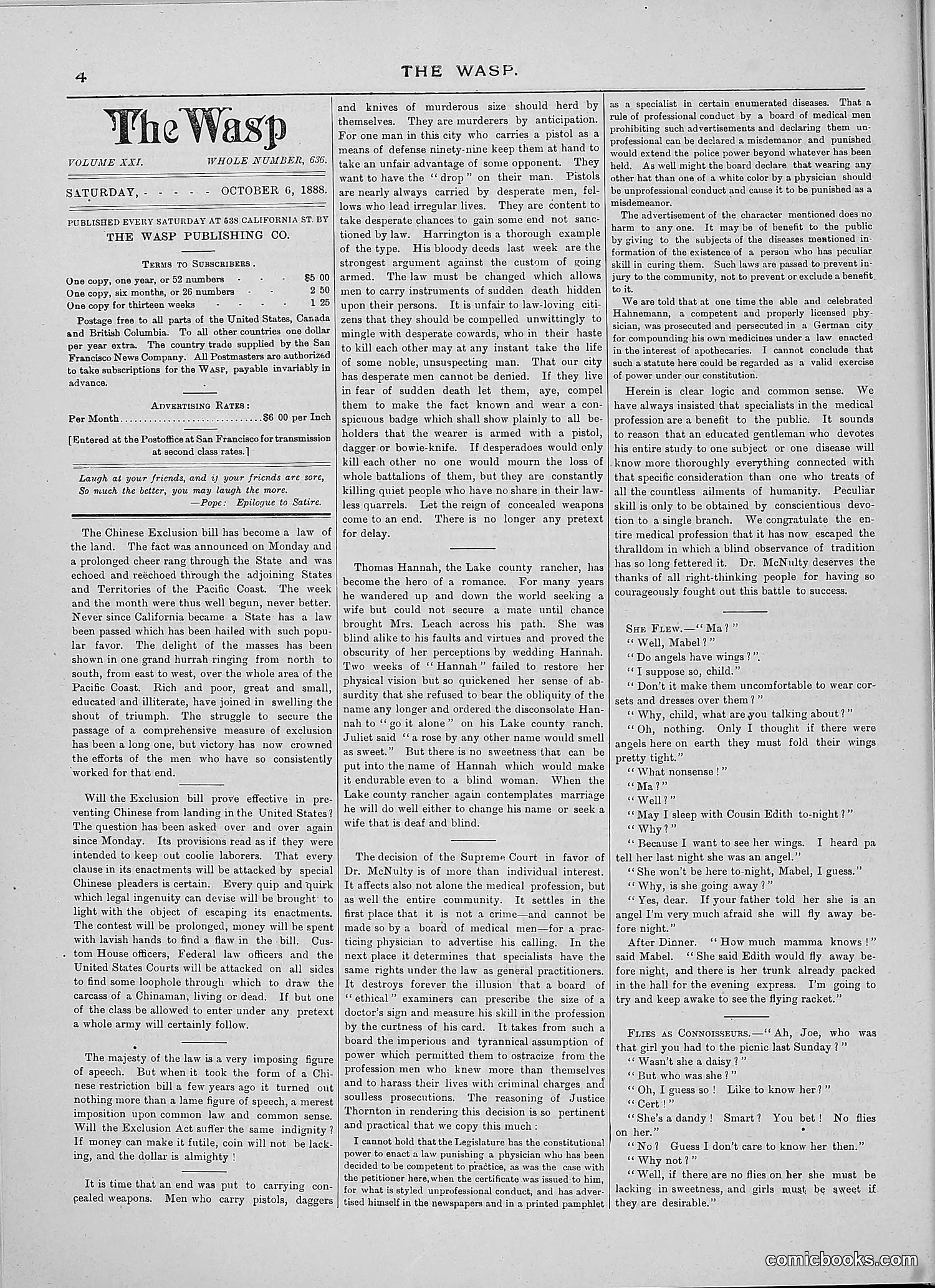 The Wasp — 1888 — page 273 of 552