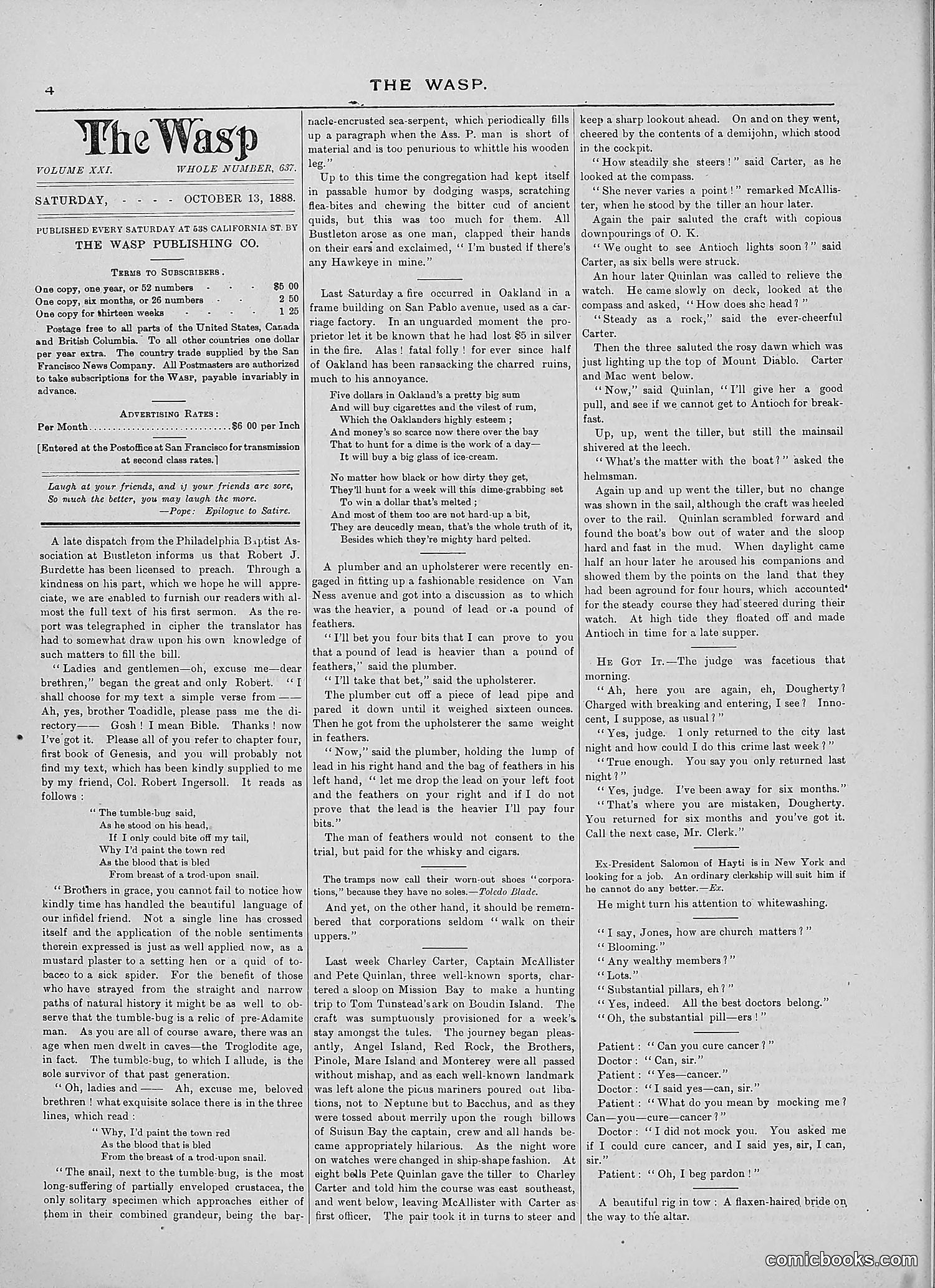 The Wasp — 1888 — page 293 of 552