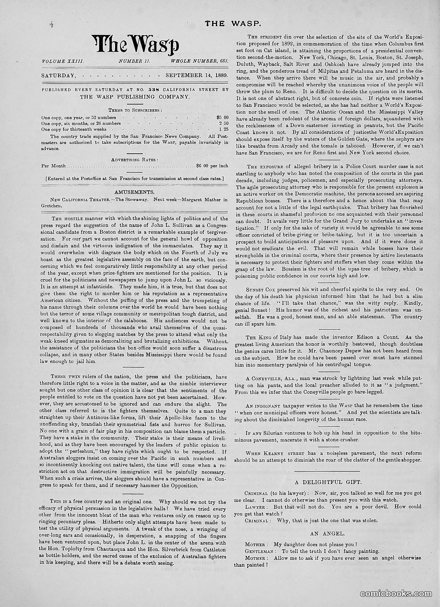 The Wasp — 1889 — page 181 of 450