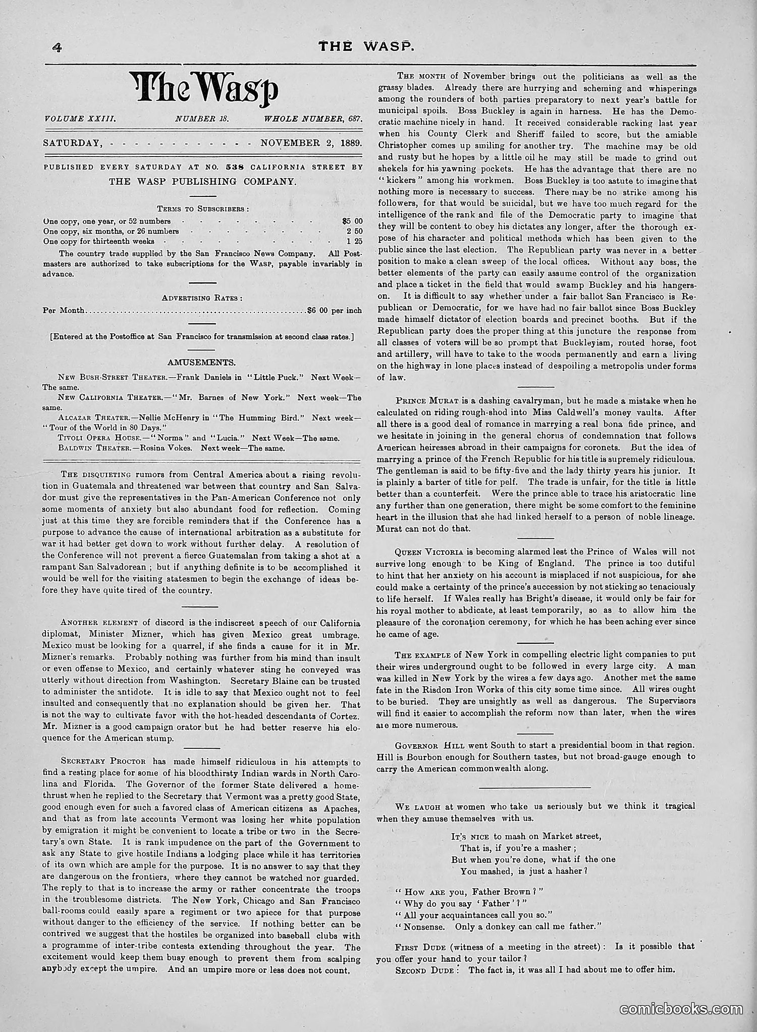 The Wasp — 1889 — page 297 of 450