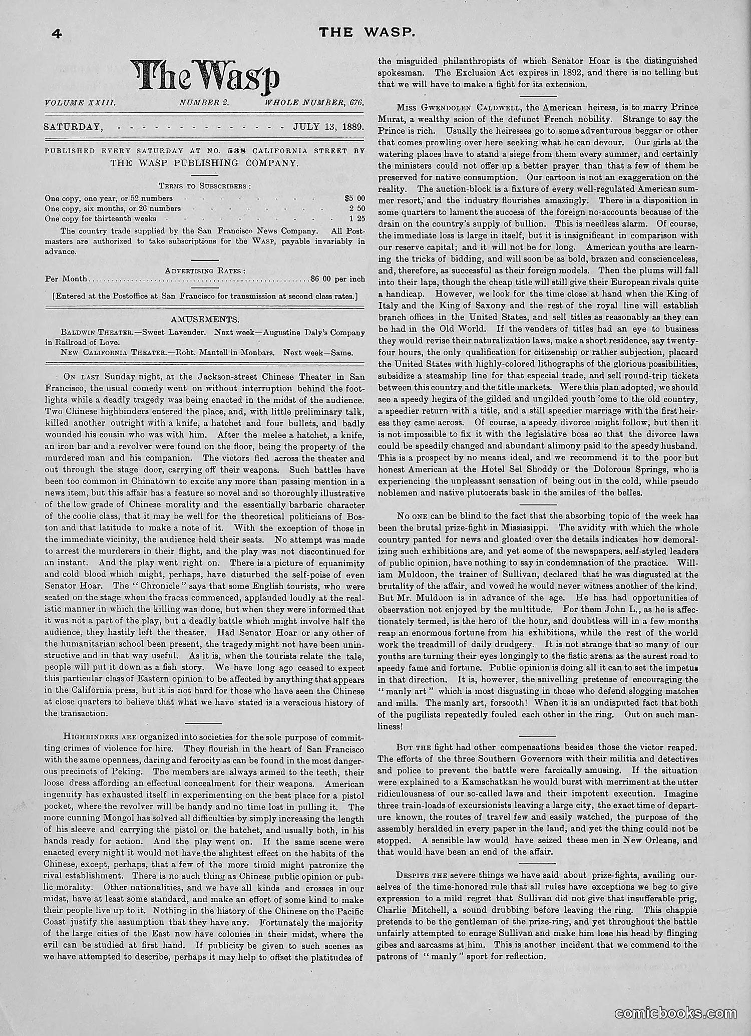 The Wasp — 1889 — page 33 of 450