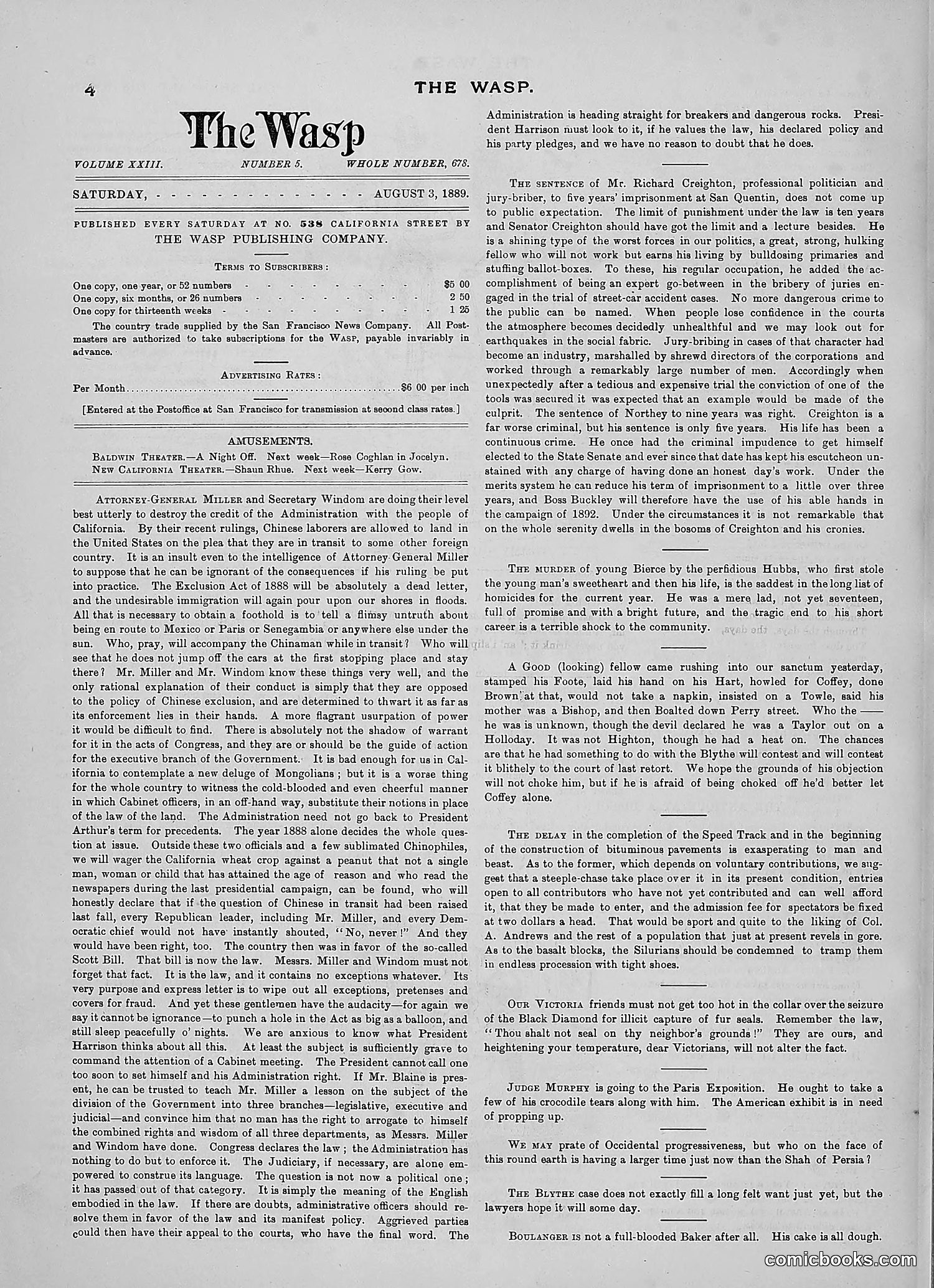 The Wasp — 1889 — page 81 of 450