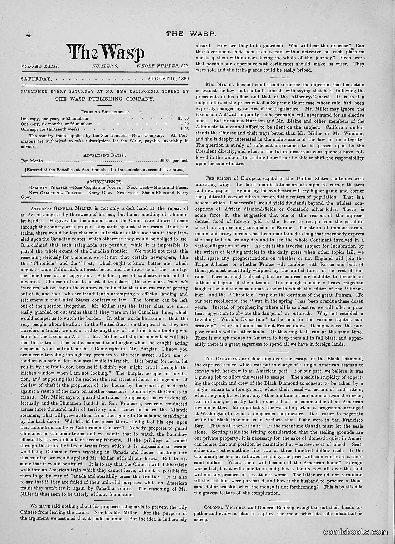 The Wasp — 1889 — page 99 of 450