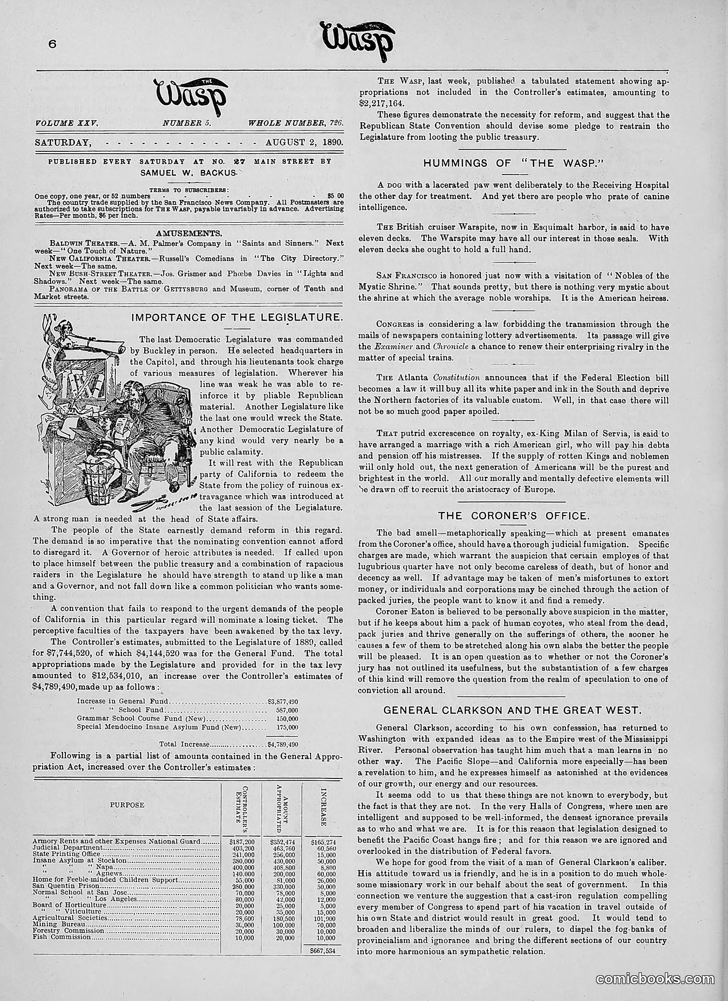 The Wasp — 1890 — page 137 of 504