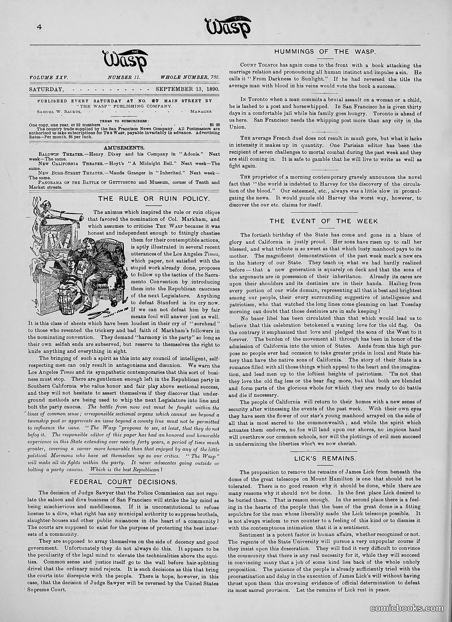 The Wasp — 1890 — page 237 of 504