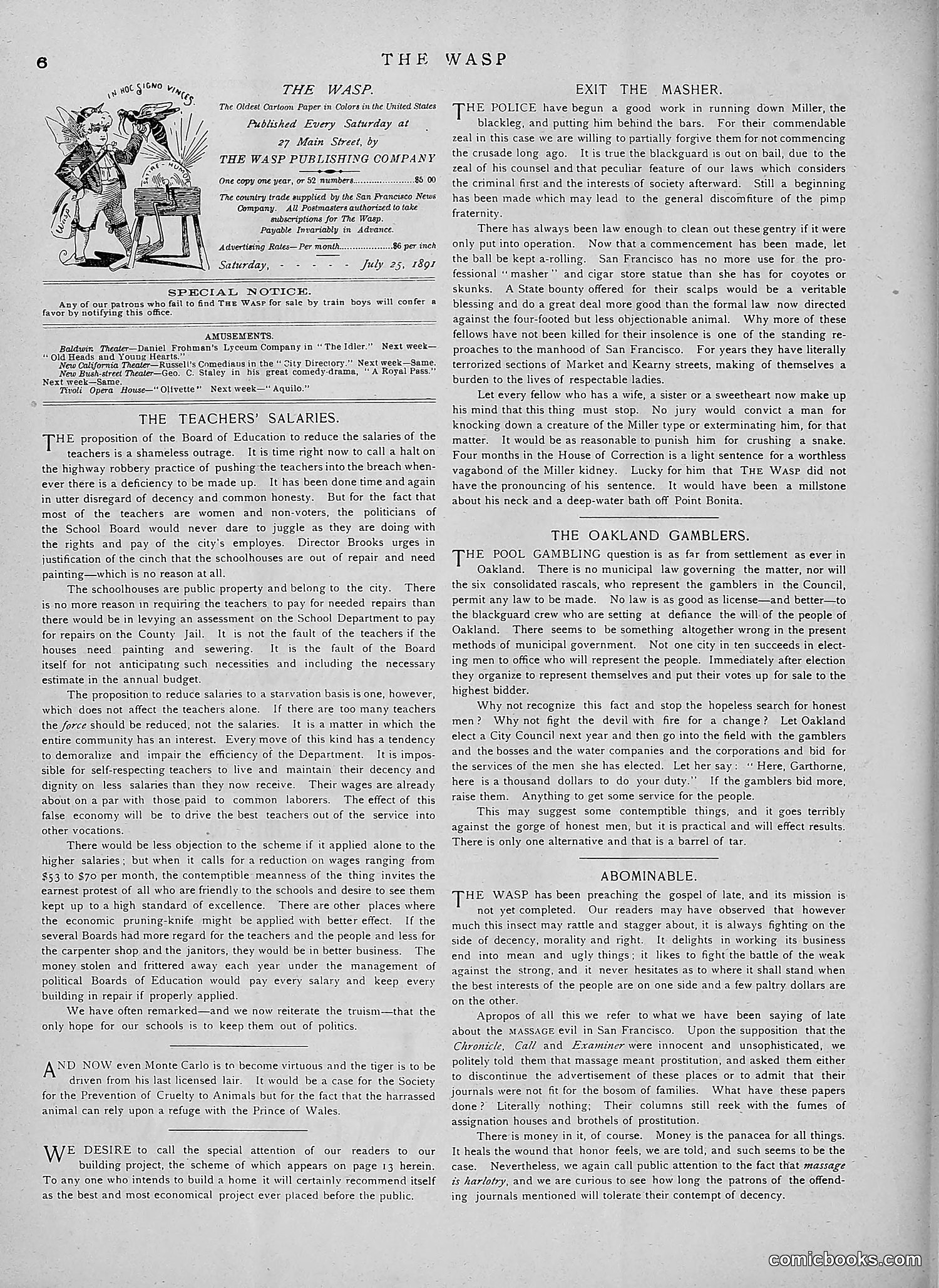 The Wasp — 1891 — page 113 of 546