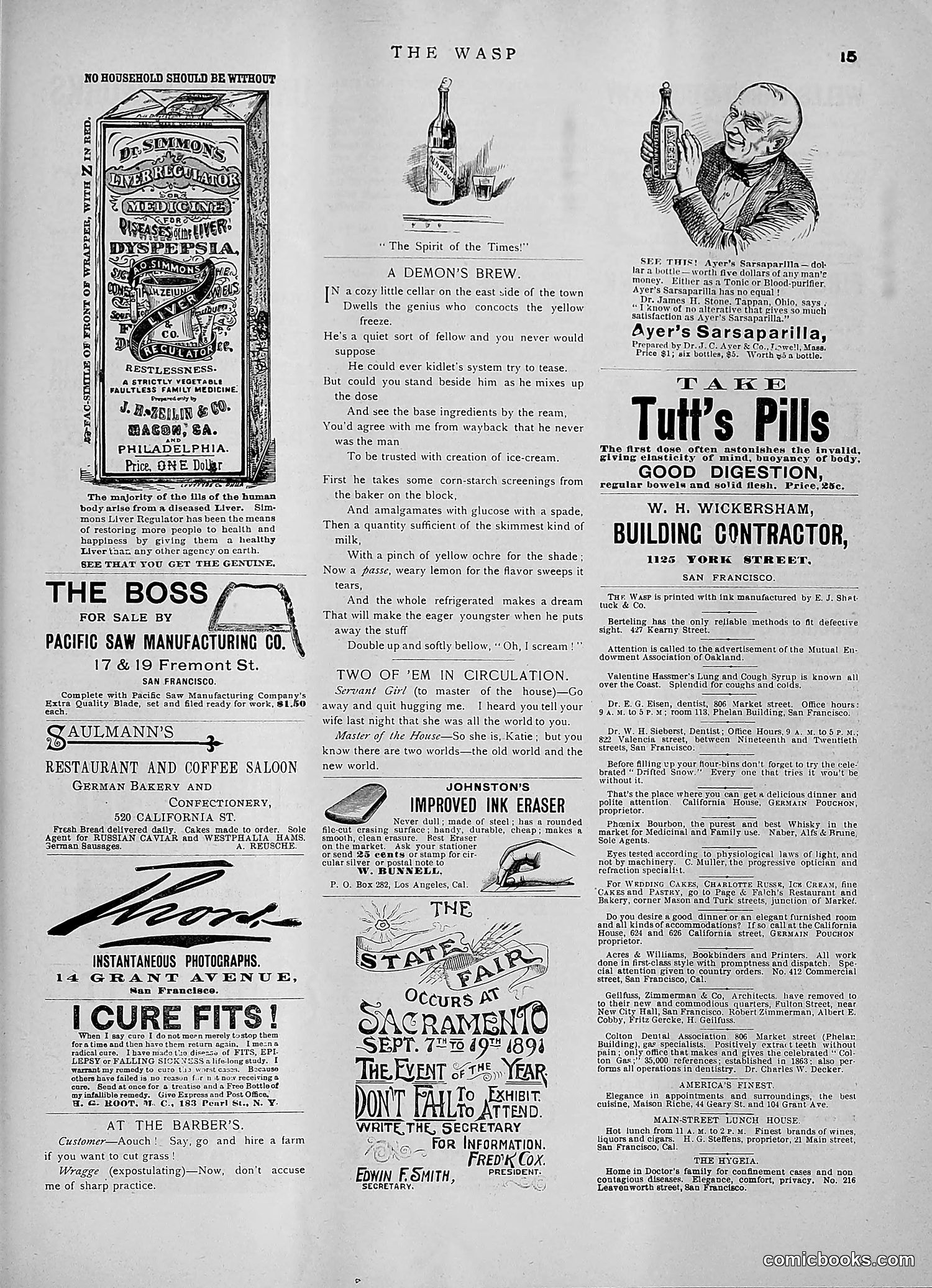 The Wasp — 1891 — page 164 of 546