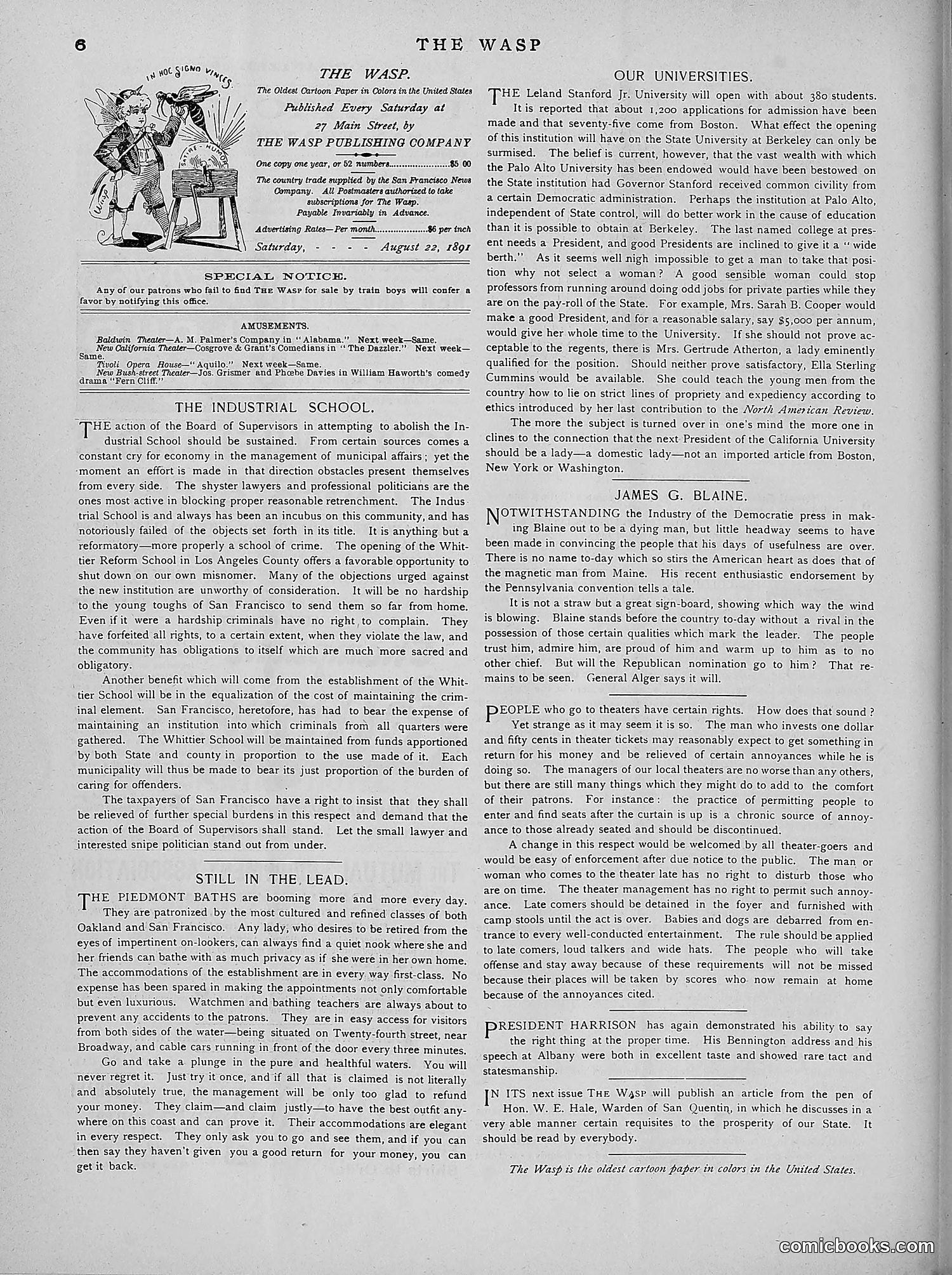 The Wasp — 1891 — page 197 of 546