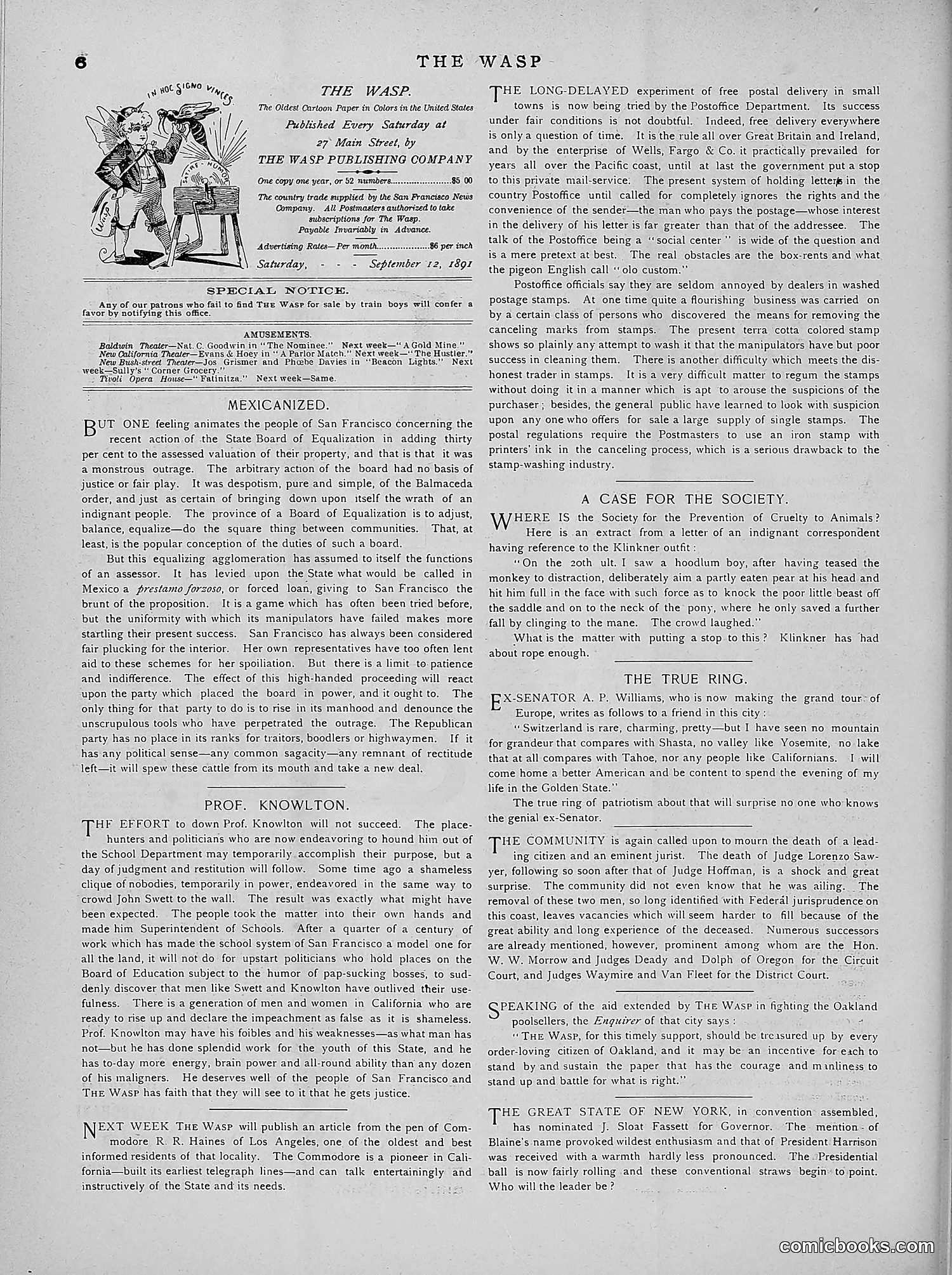 The Wasp — 1891 — page 257 of 546