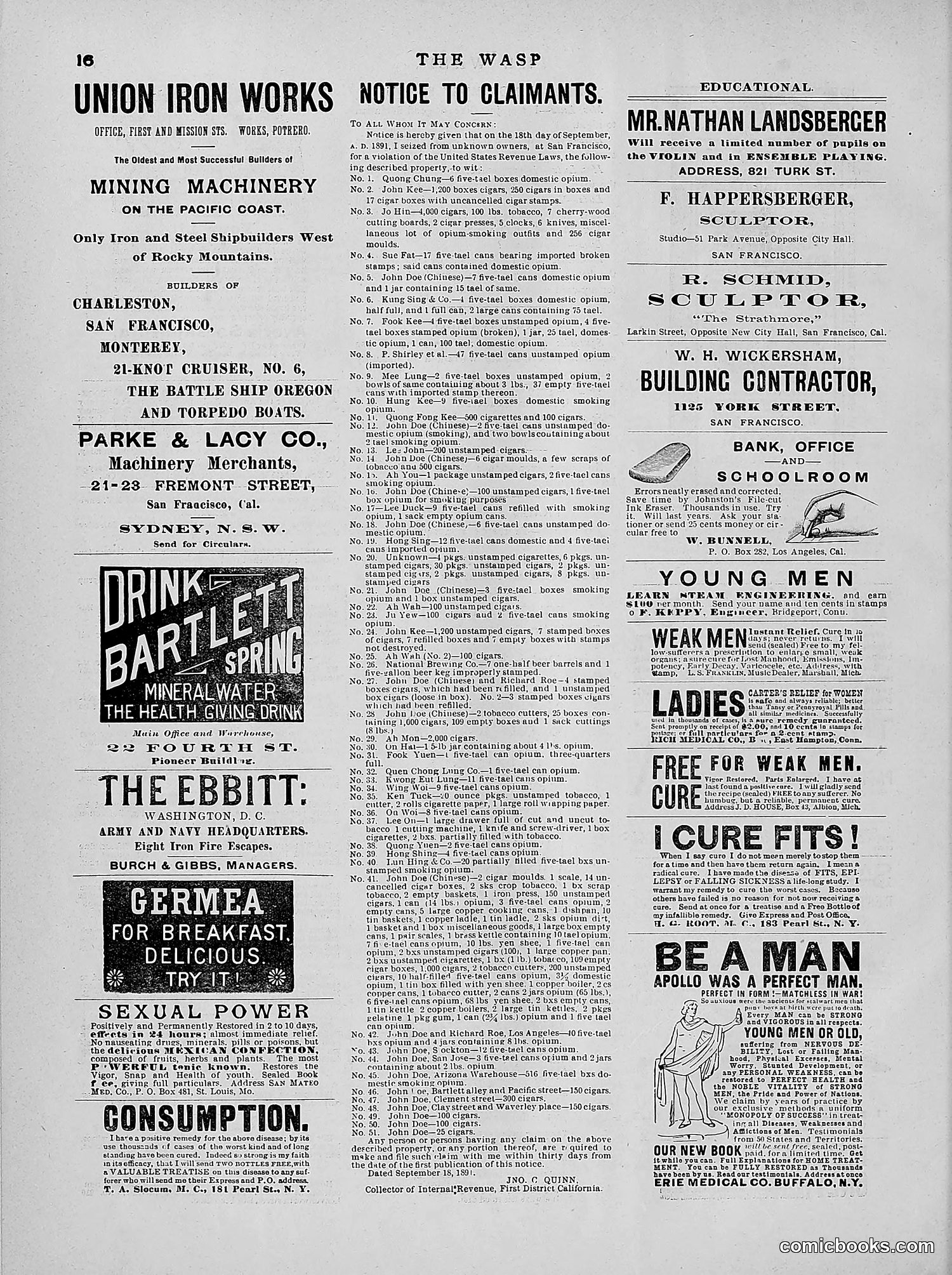 The Wasp — 1891 — page 329 of 546