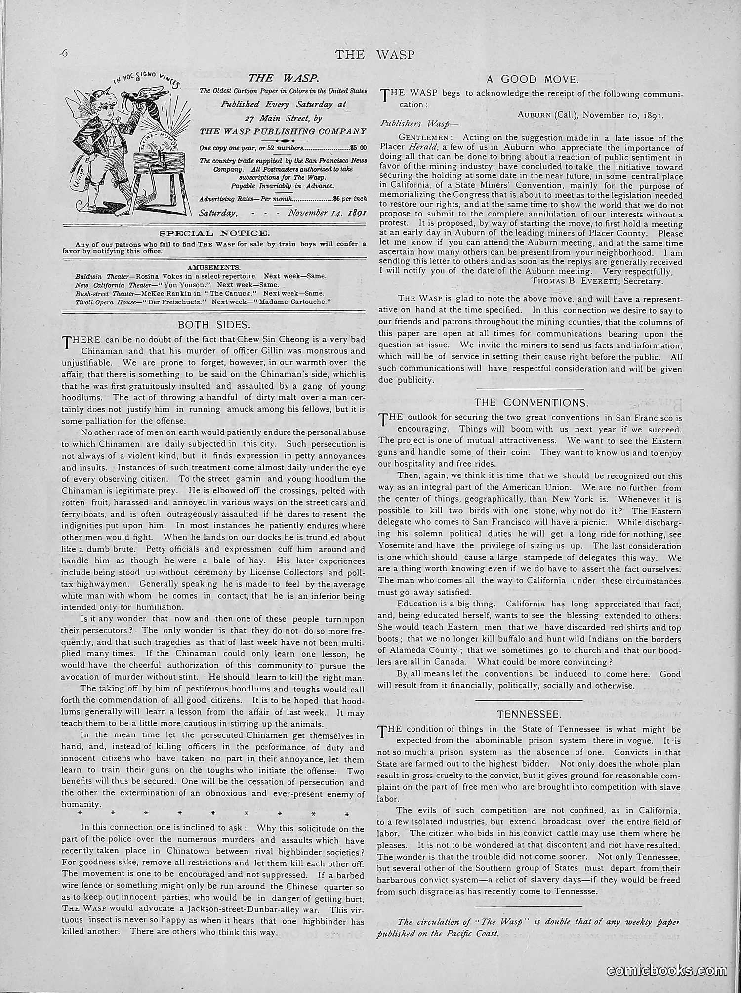 The Wasp — 1891 — page 439 of 546