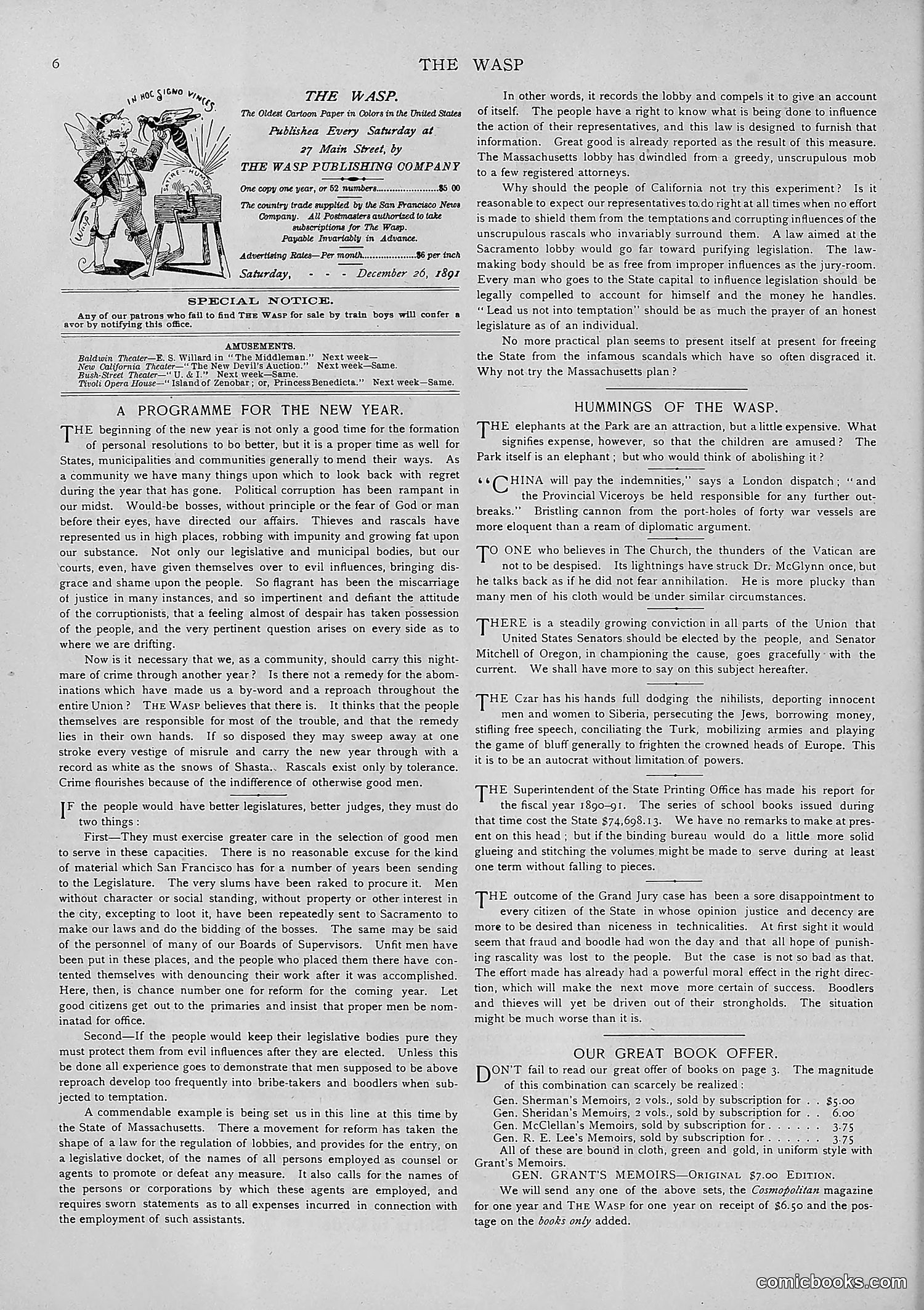 The Wasp — 1891 — page 539 of 546