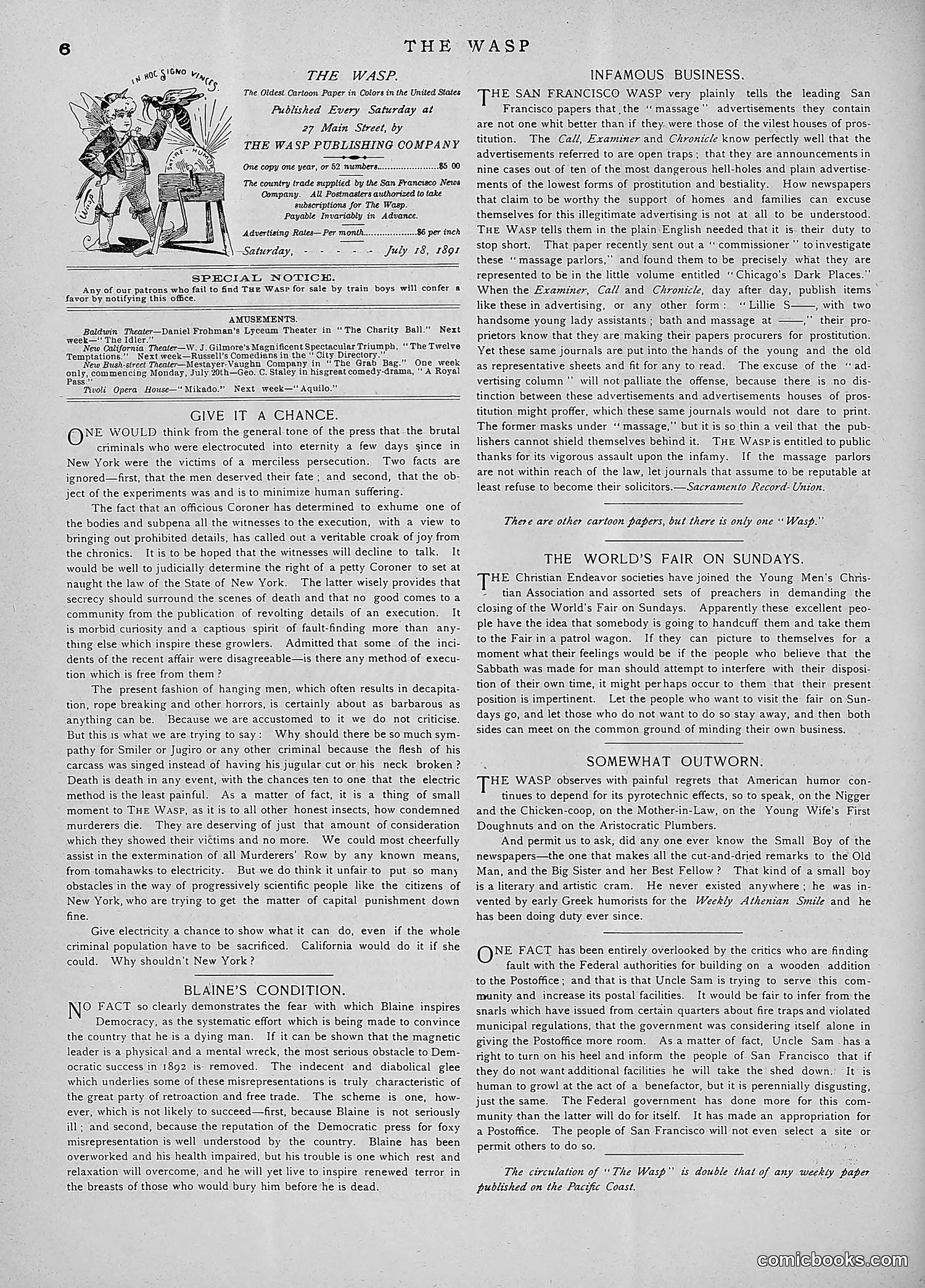 The Wasp — 1891 — page 91 of 546