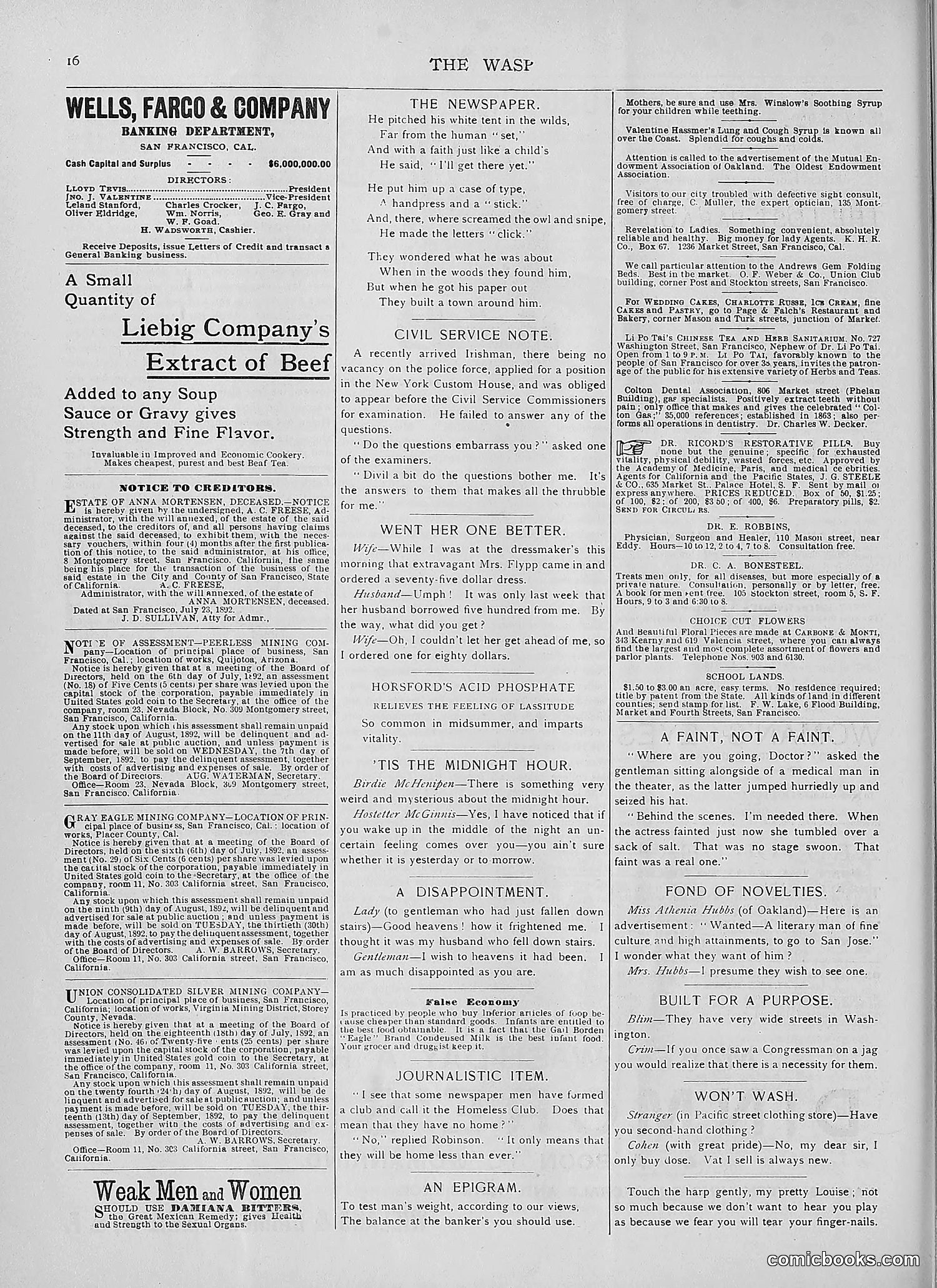 The Wasp — 1892 — page 127 of 590