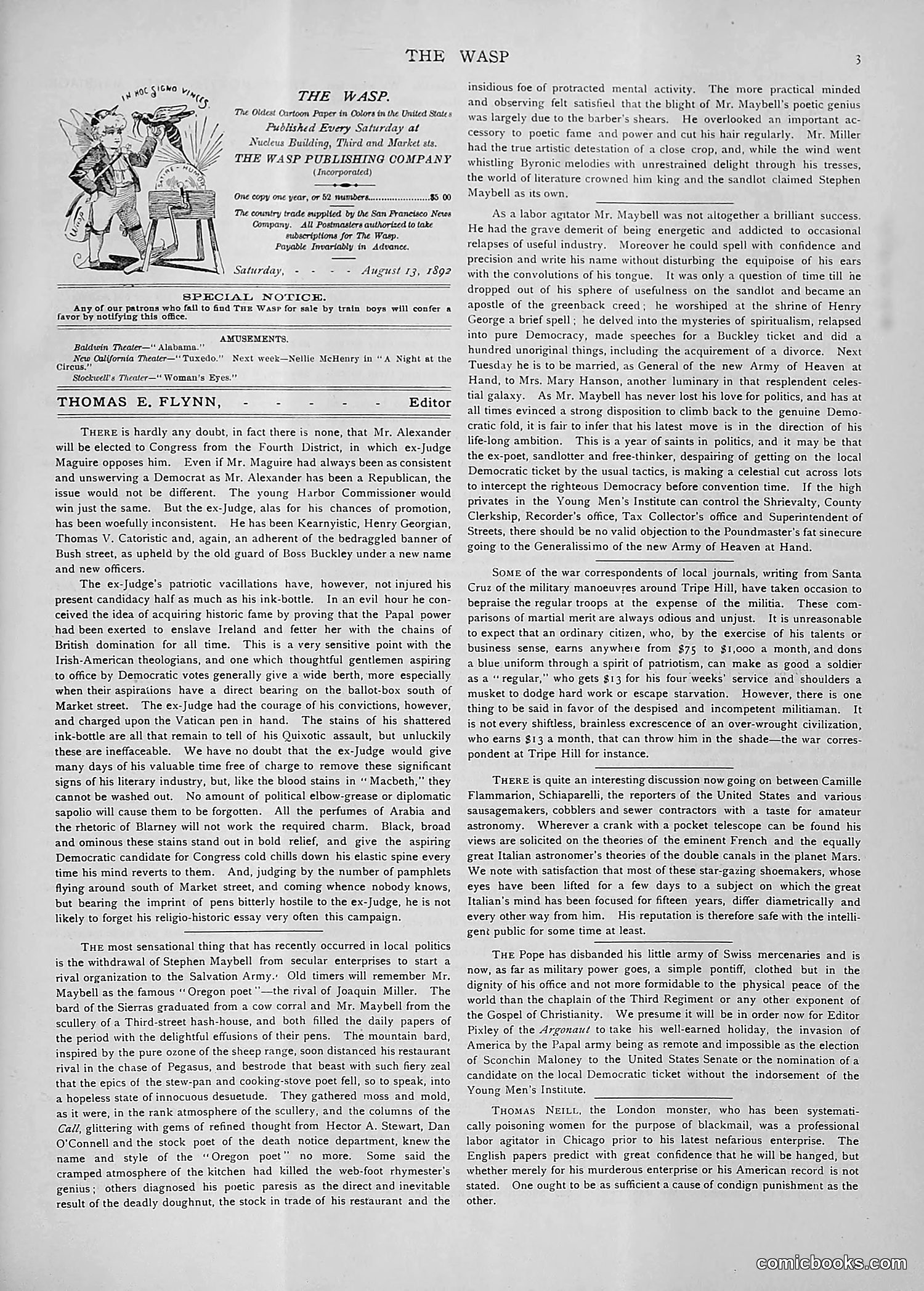 The Wasp — 1892 — page 134 of 590
