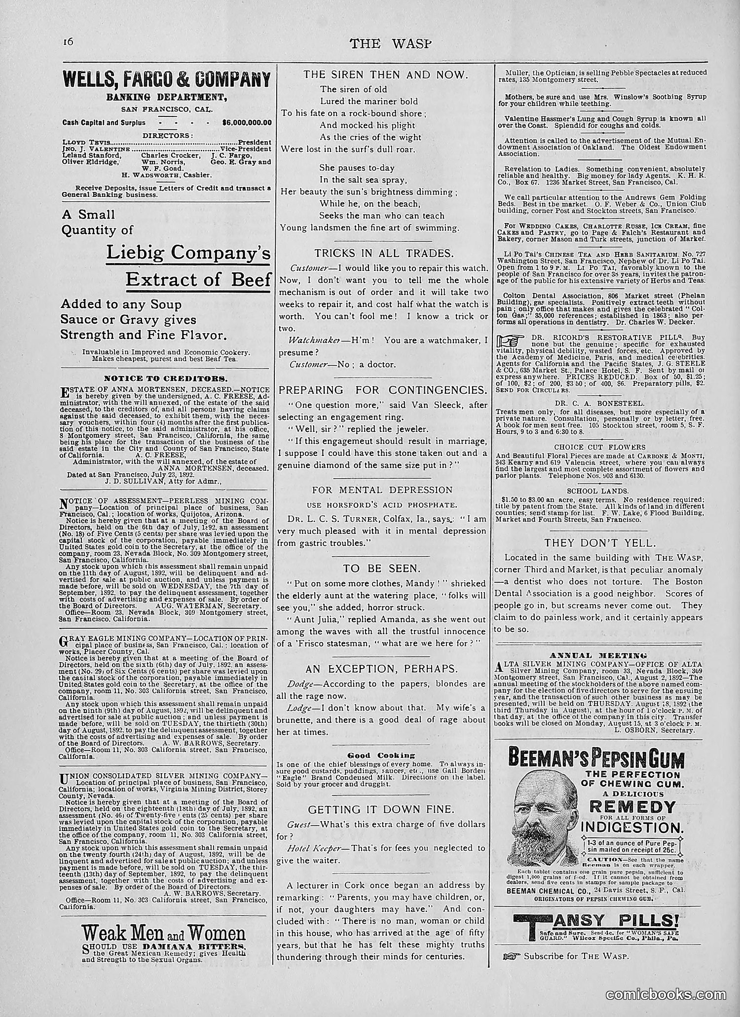 The Wasp — 1892 — page 147 of 590