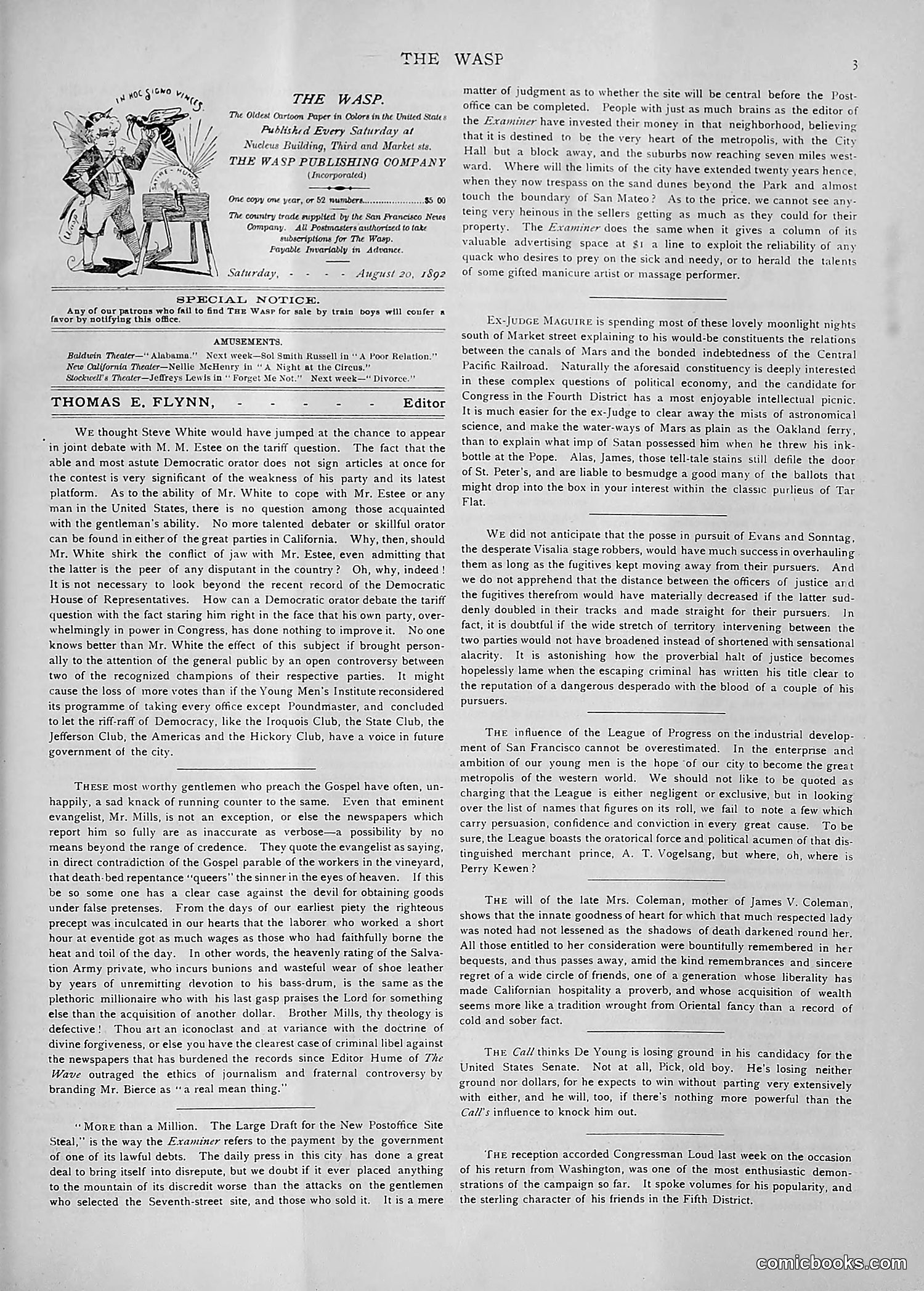 The Wasp — 1892 — page 154 of 590