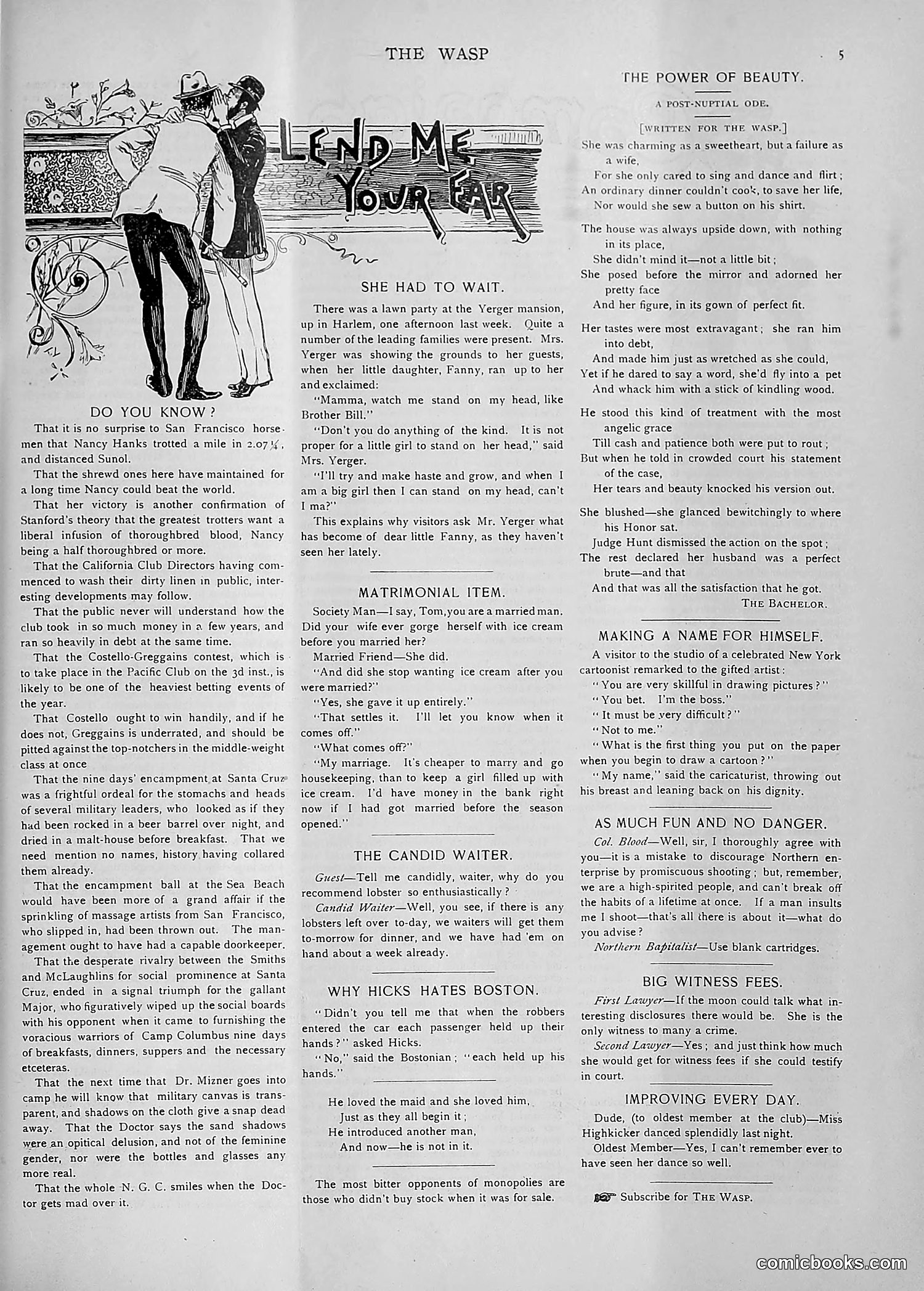 The Wasp — 1892 — page 156 of 590