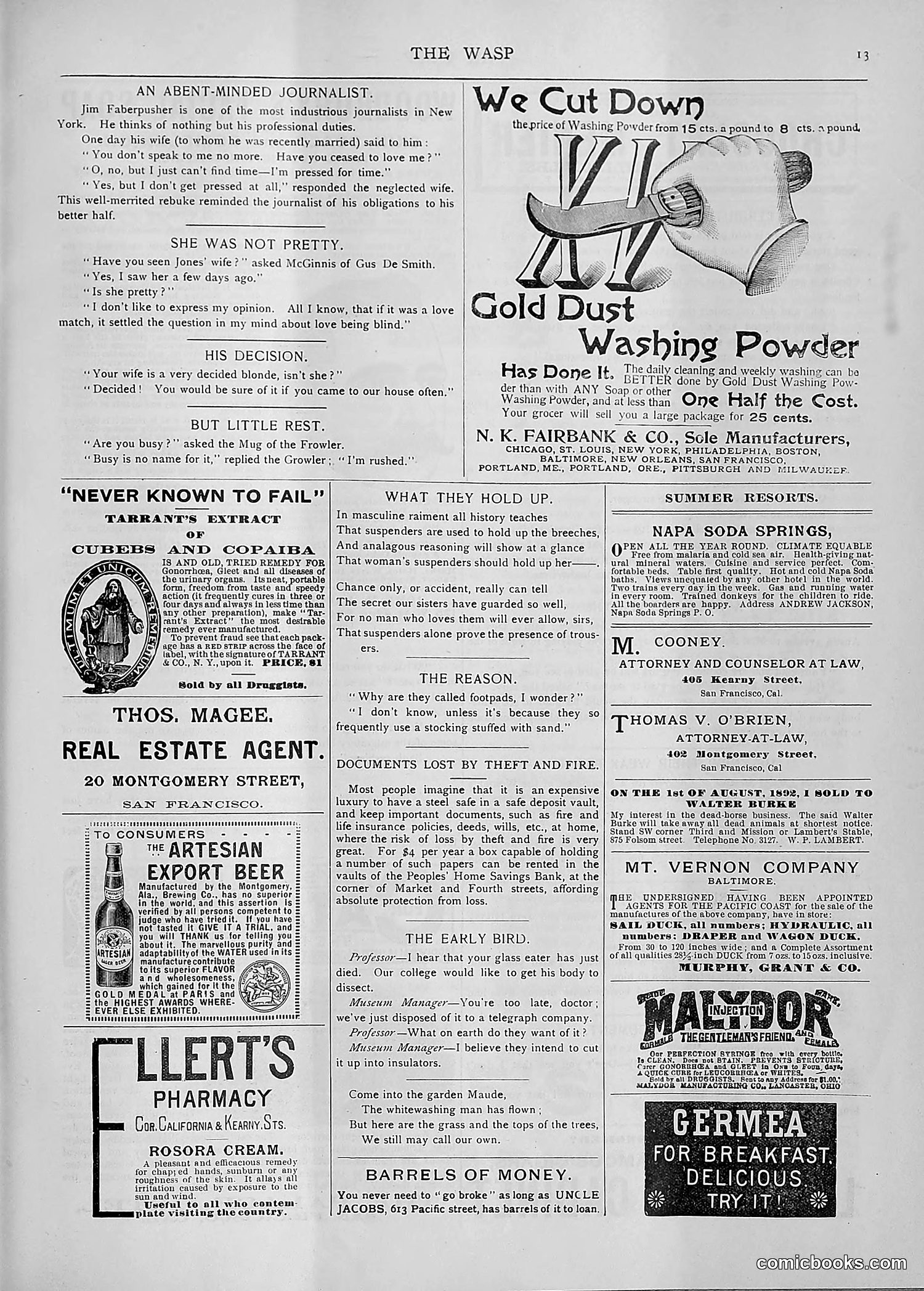 The Wasp — 1892 — page 164 of 590