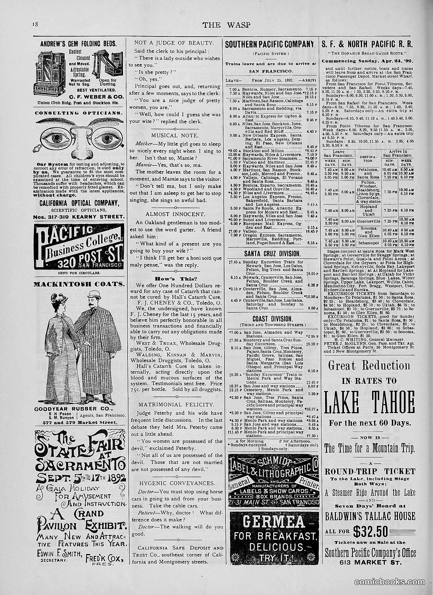 The Wasp — 1892 — page 189 of 590