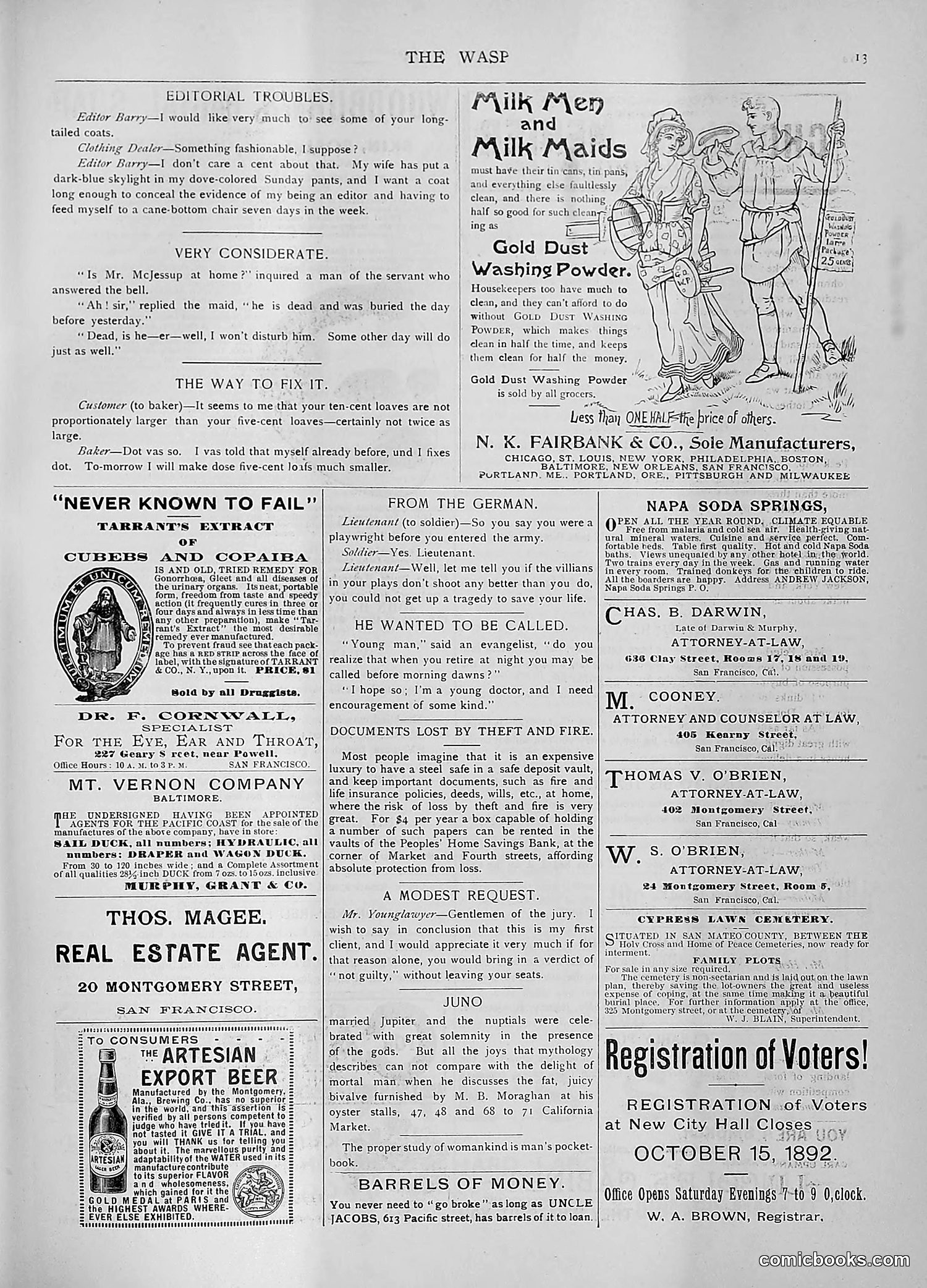 The Wasp — 1892 — page 254 of 590