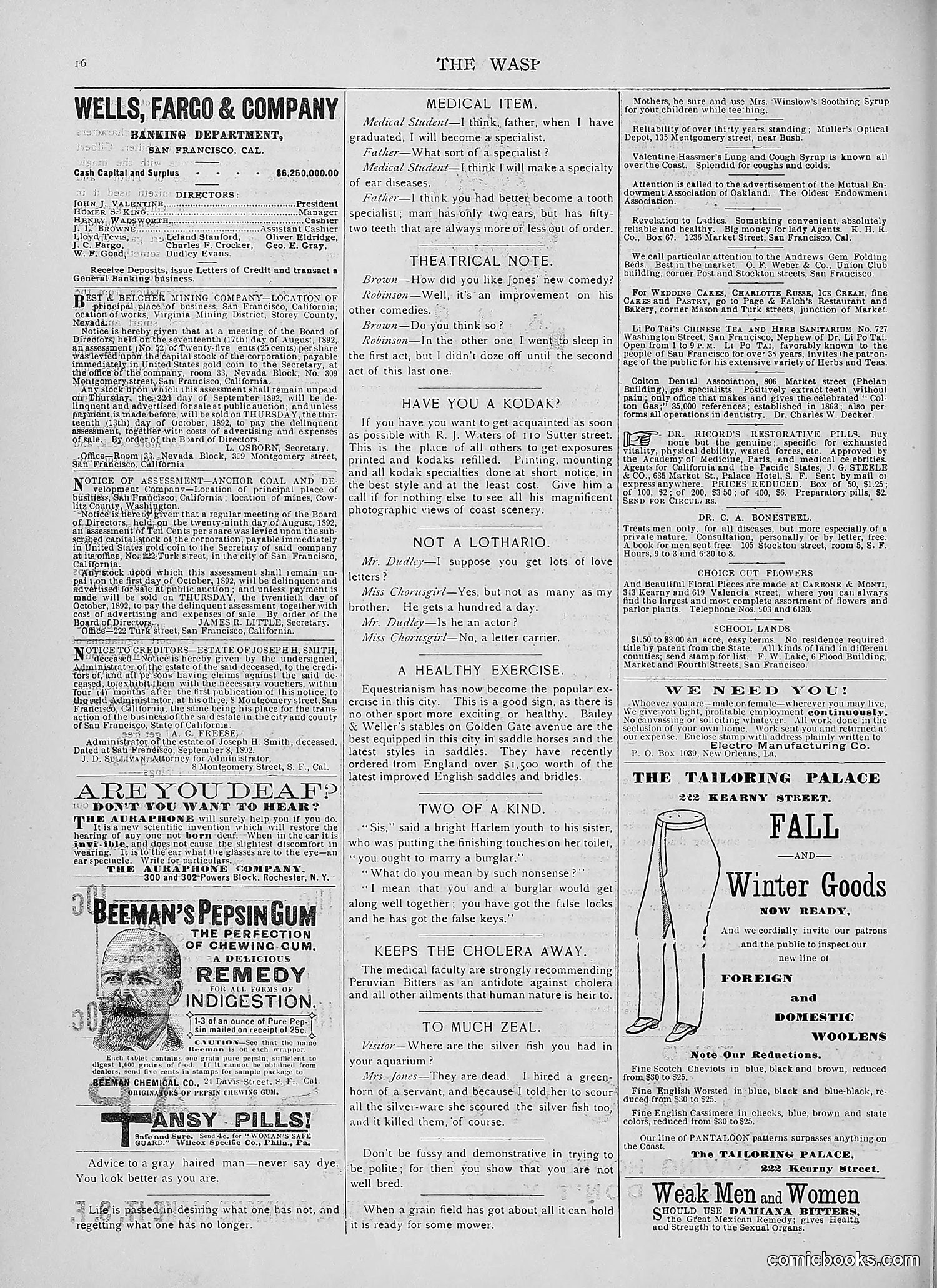 The Wasp — 1892 — page 257 of 590