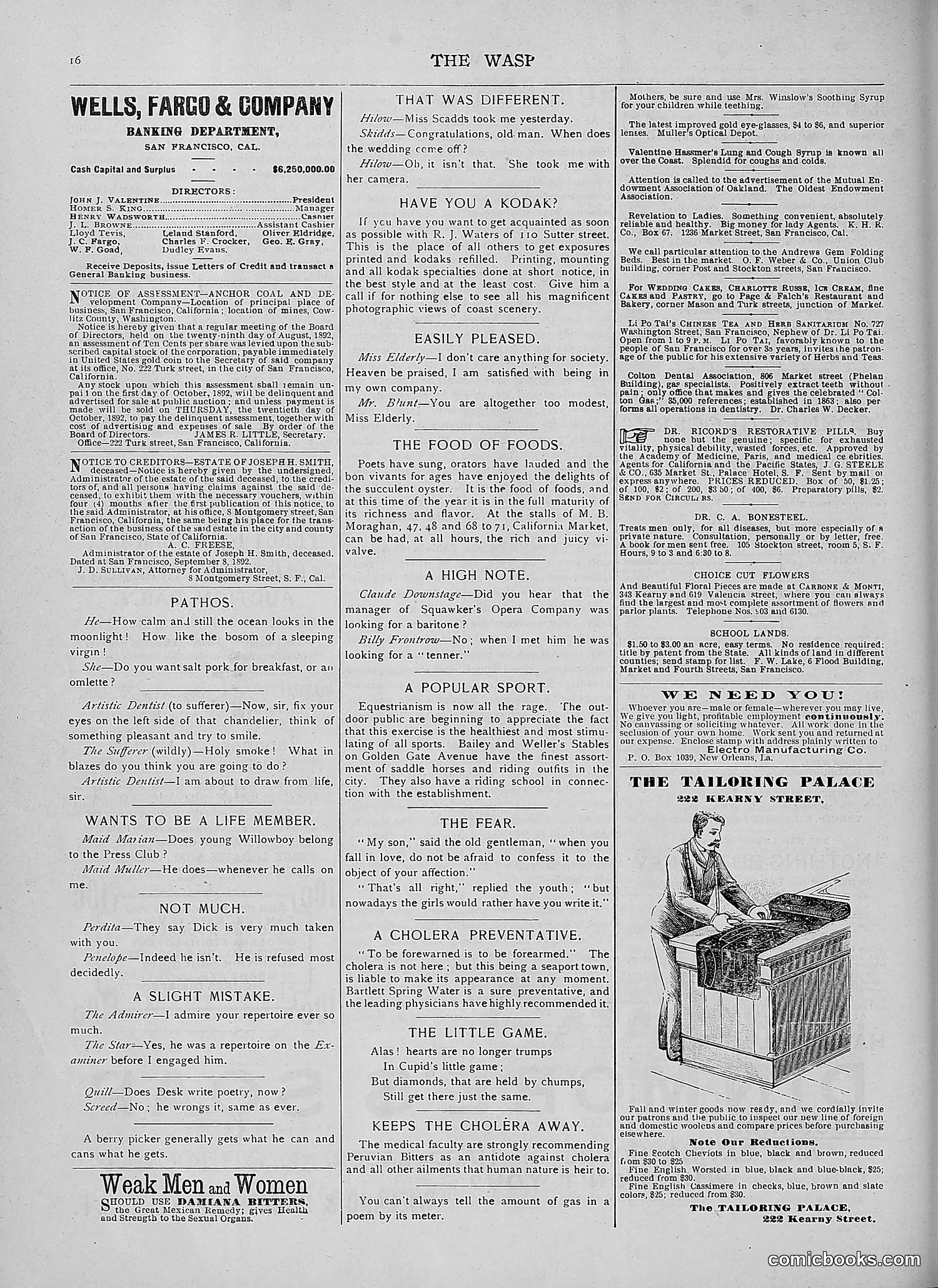 The Wasp — 1892 — page 279 of 590
