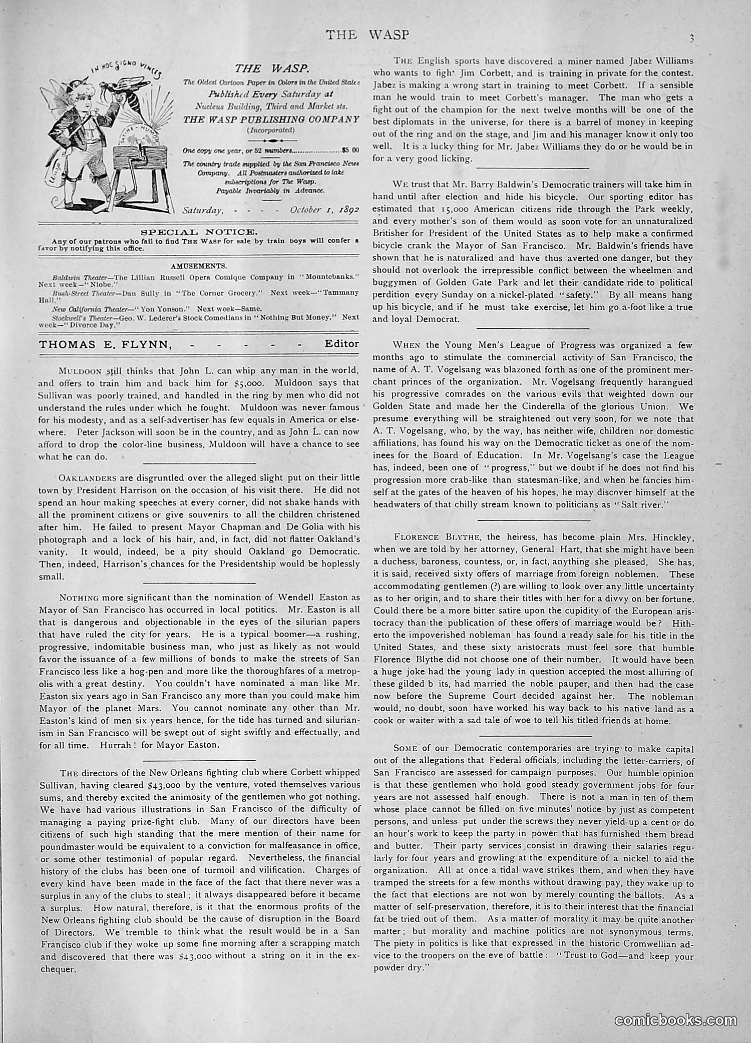 The Wasp — 1892 — page 286 of 590