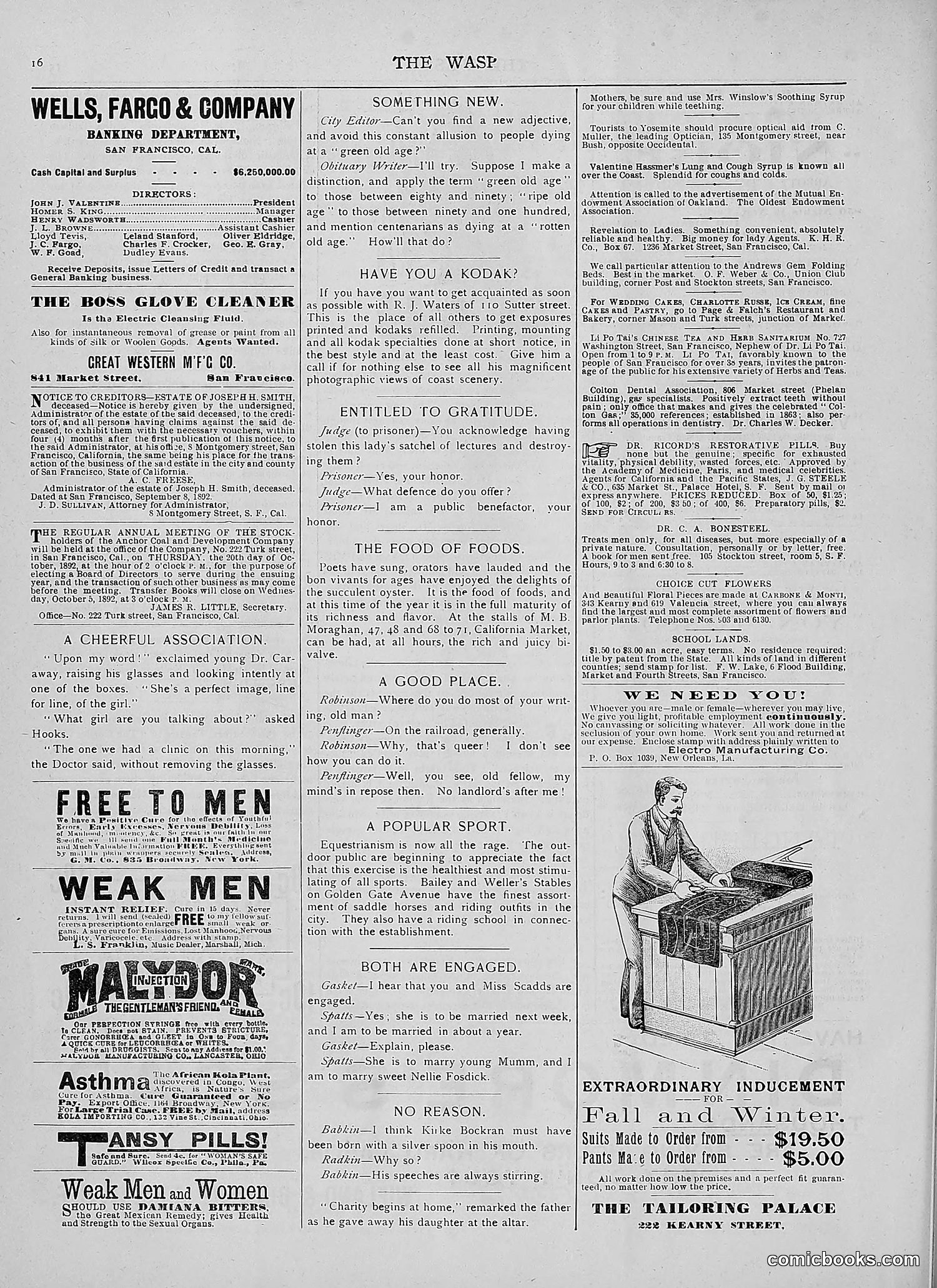The Wasp — 1892 — page 301 of 590