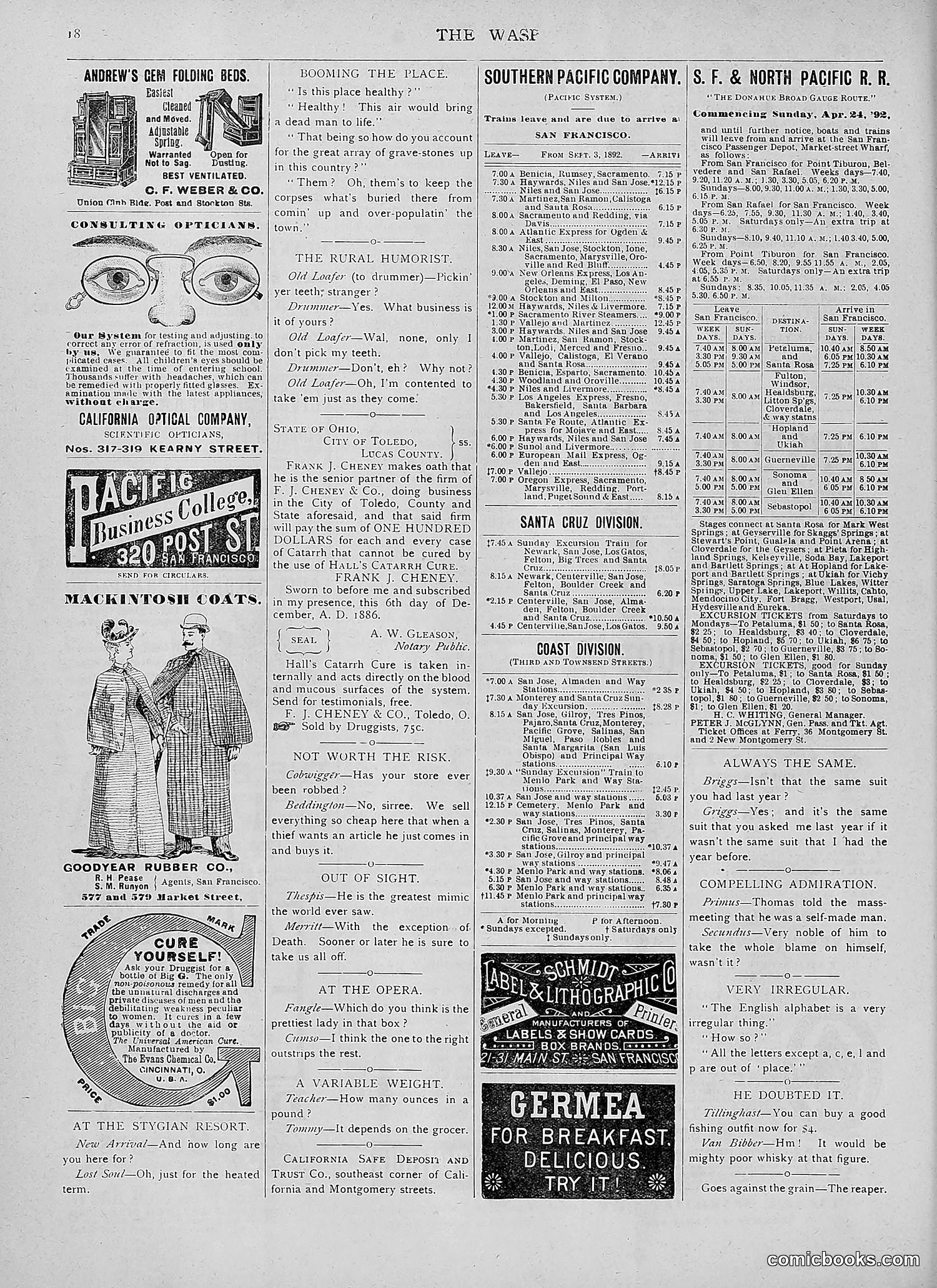 The Wasp — 1892 — page 303 of 590