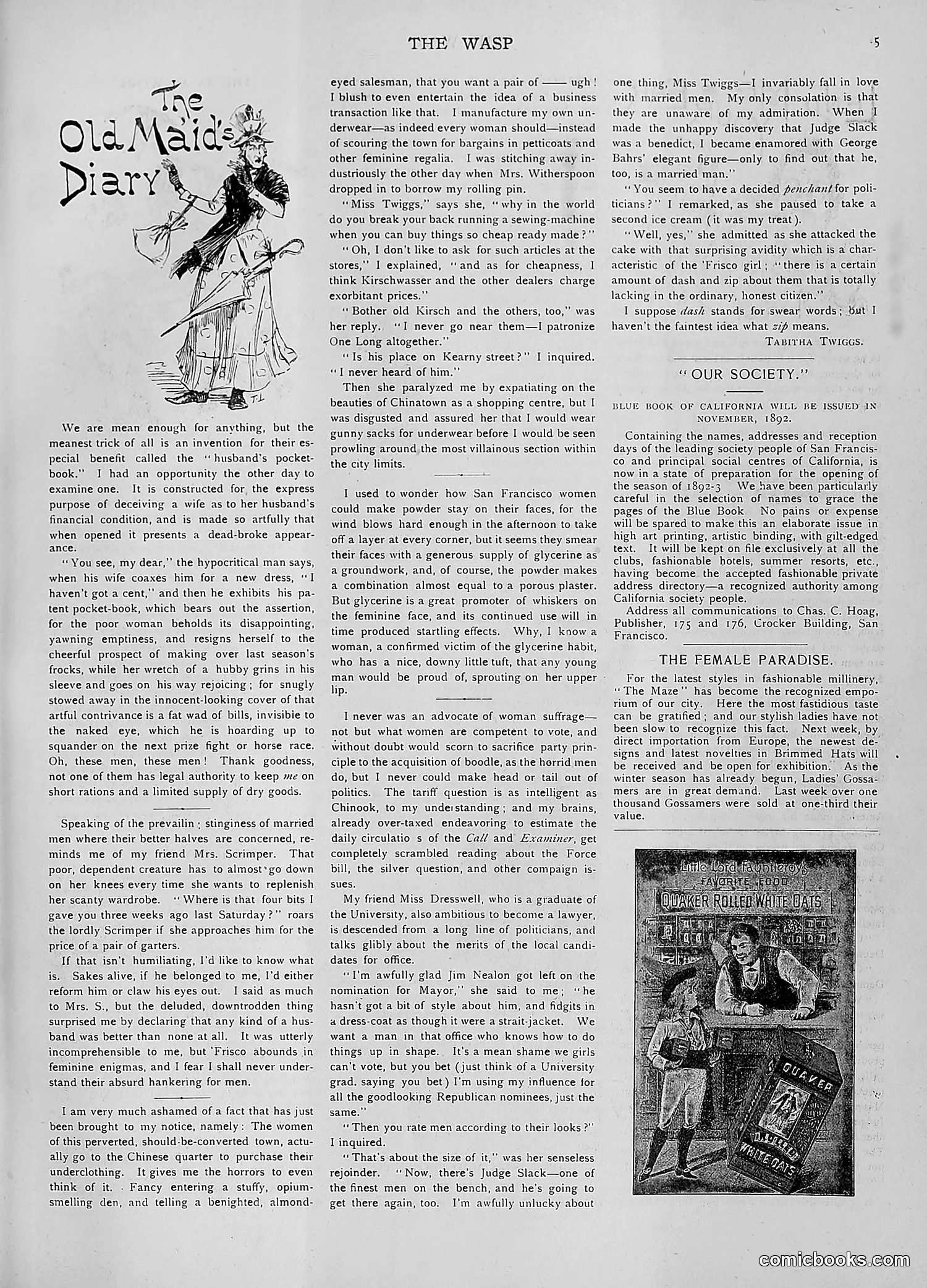 The Wasp — 1892 — page 330 of 590