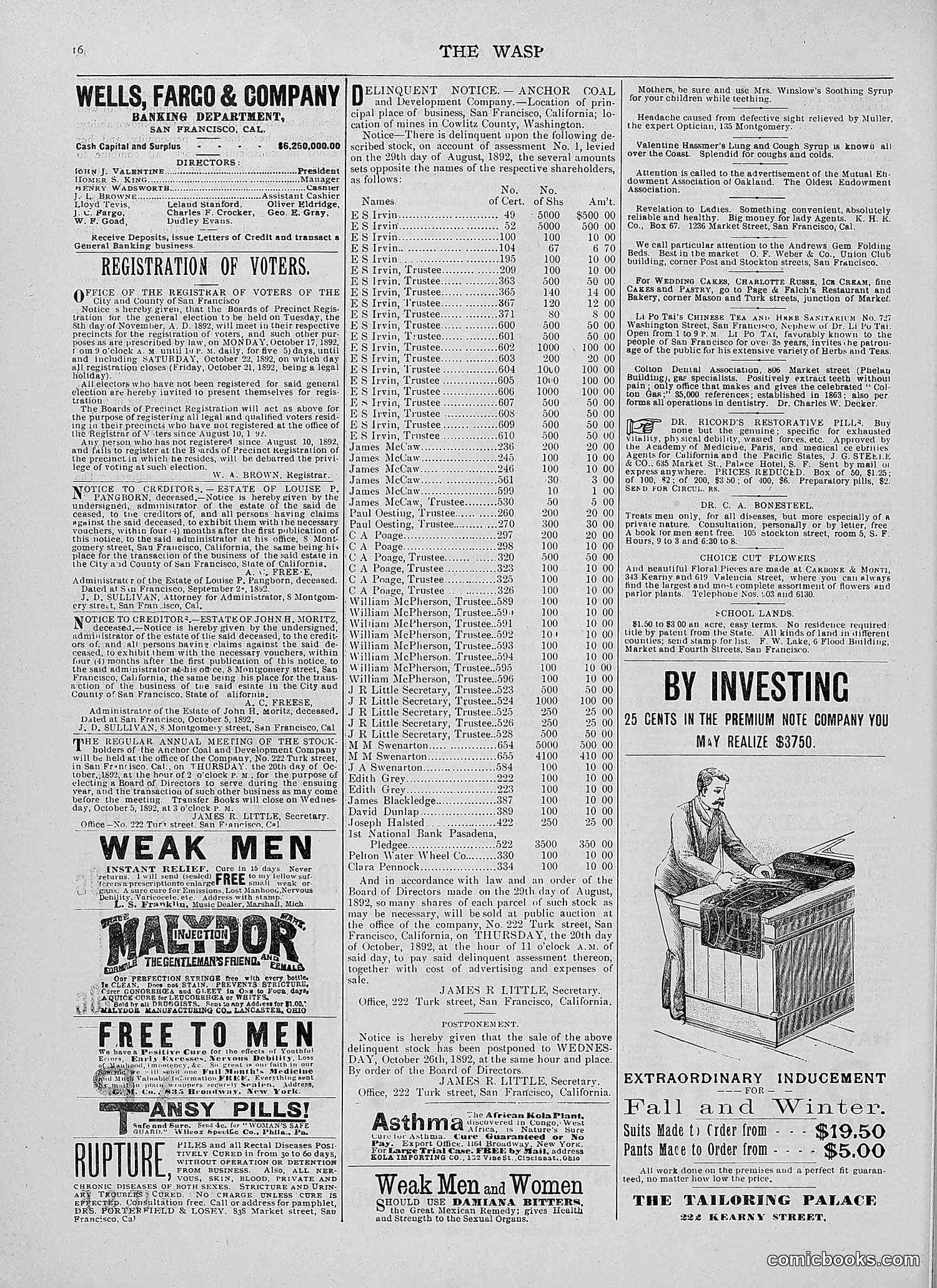The Wasp — 1892 — page 347 of 590
