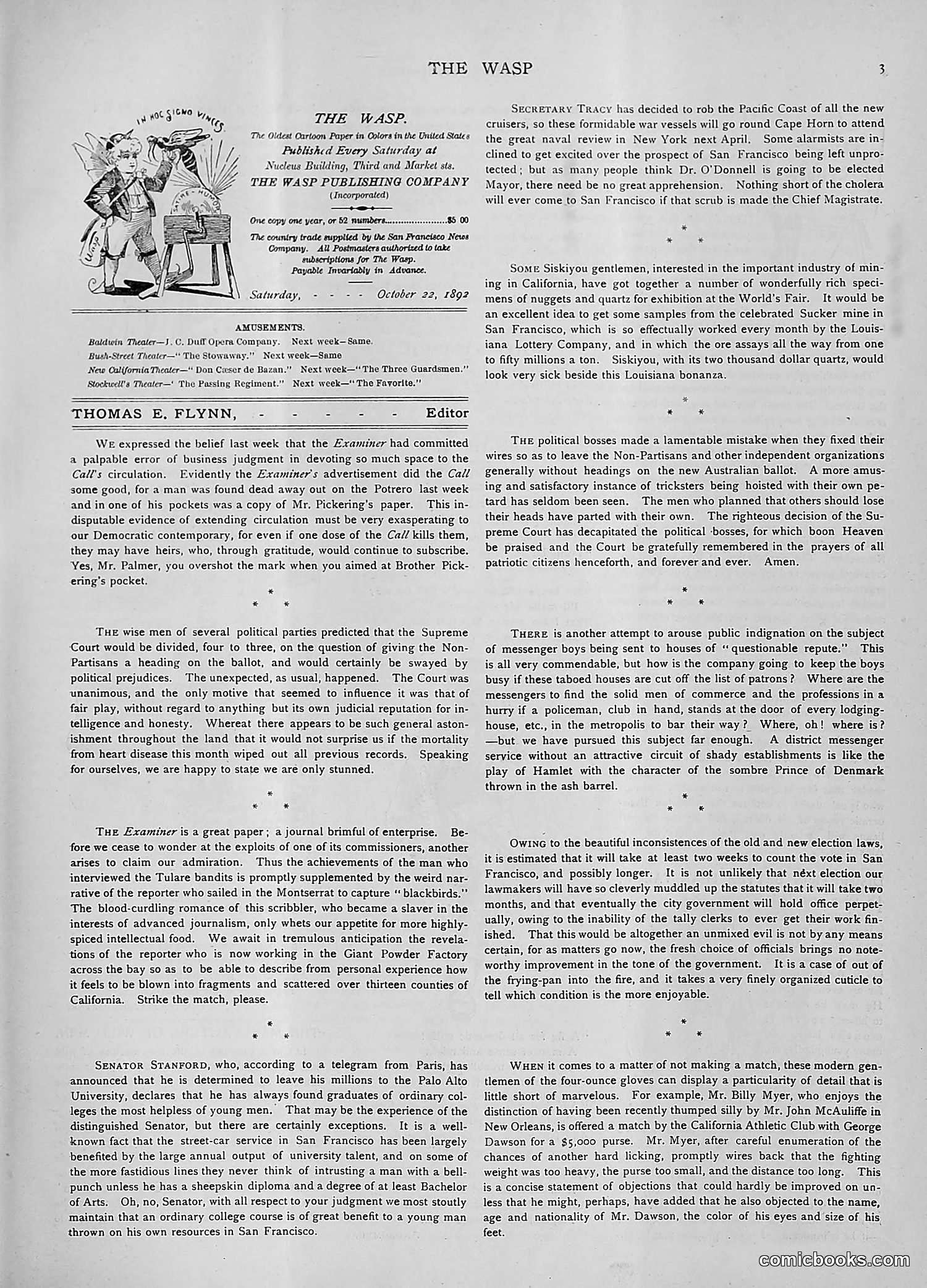 The Wasp — 1892 — page 354 of 590
