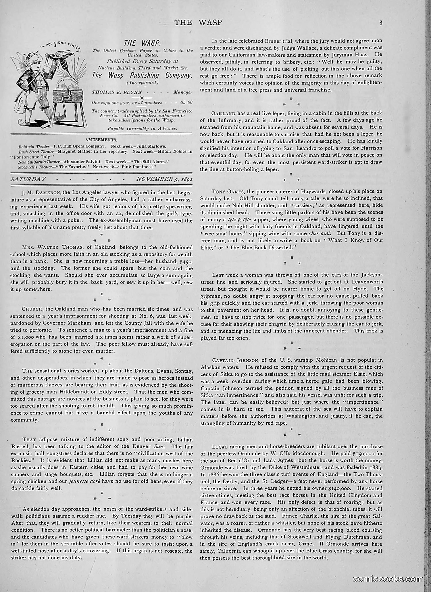 The Wasp — 1892 — page 398 of 590