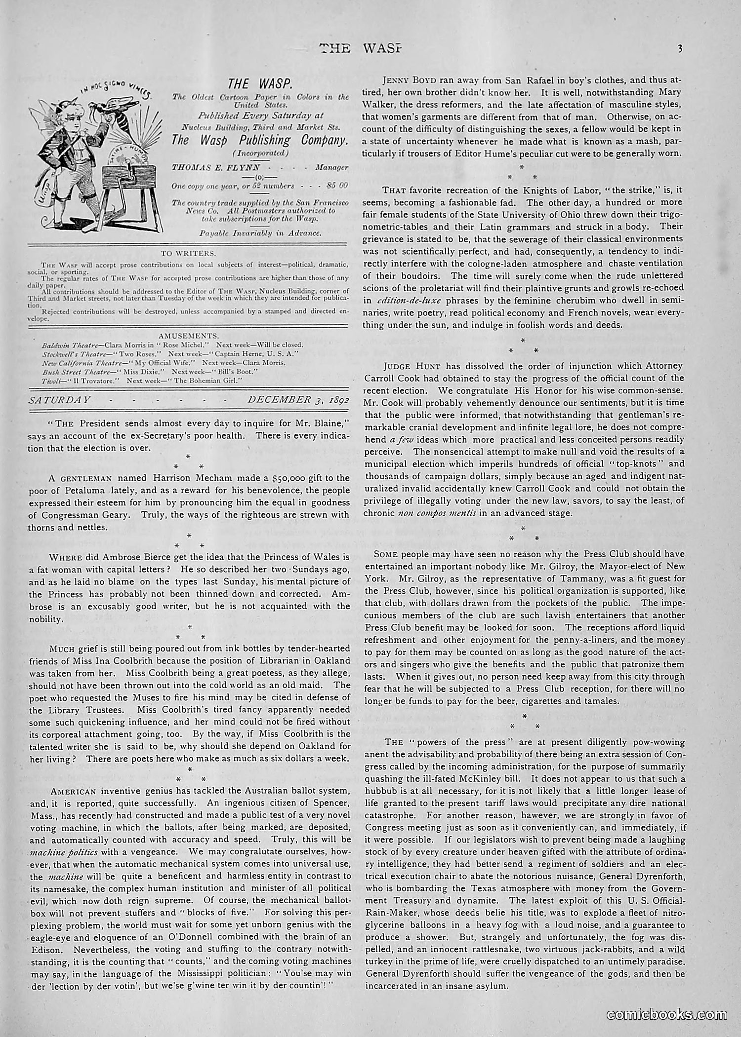 The Wasp — 1892 — page 482 of 590