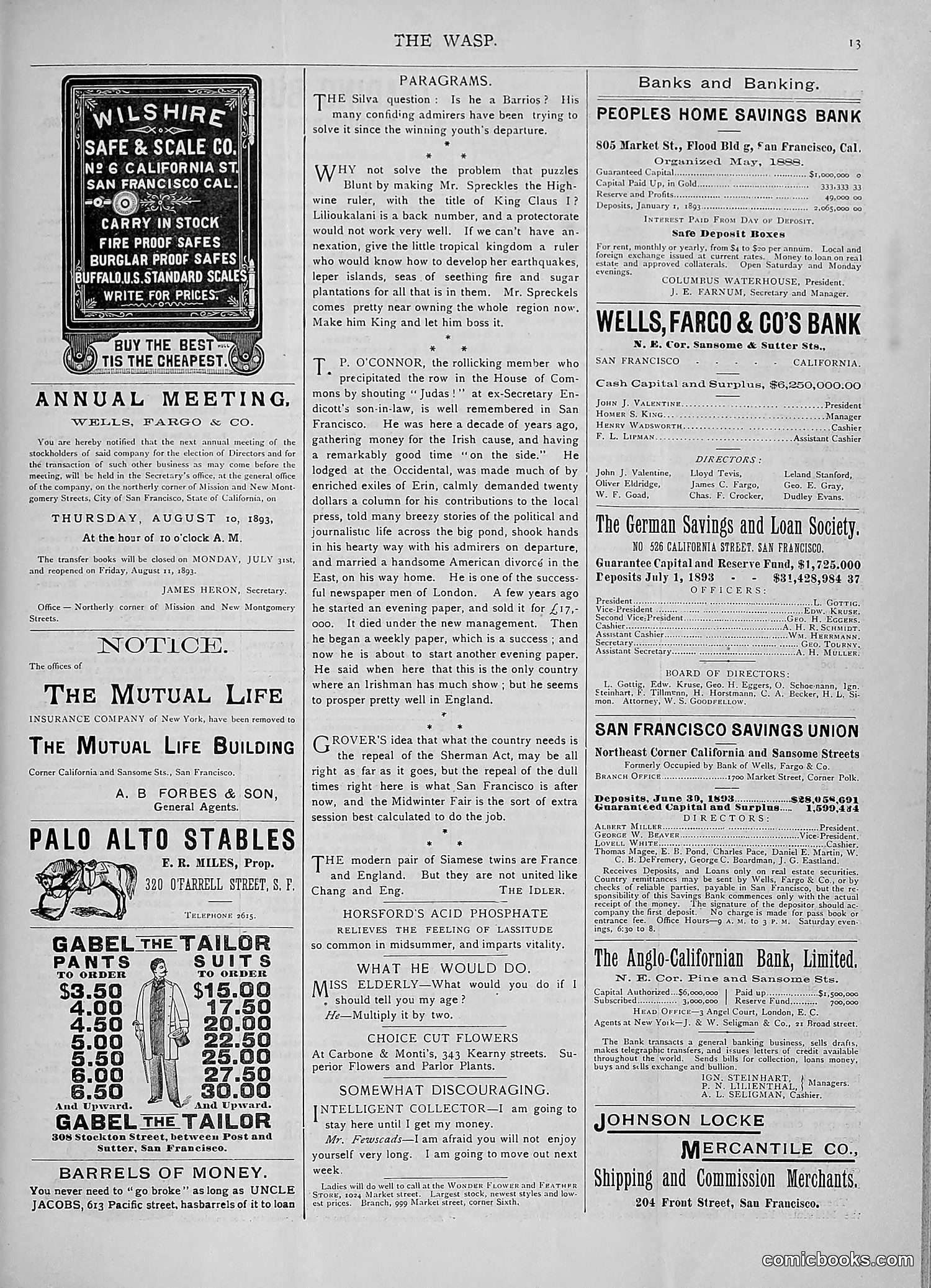 The Wasp — 1893 — page 126 of 578