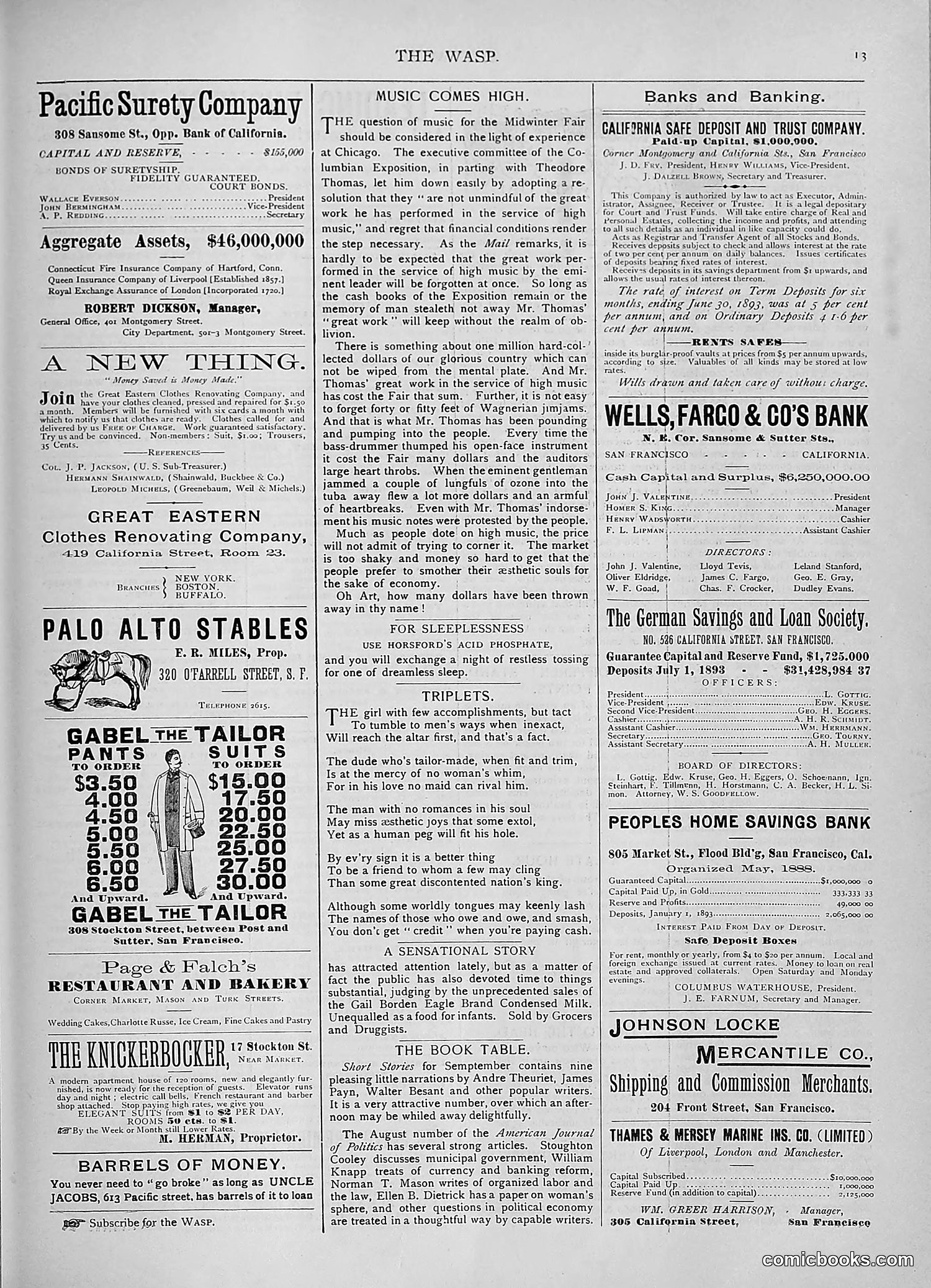 The Wasp — 1893 — page 168 of 578