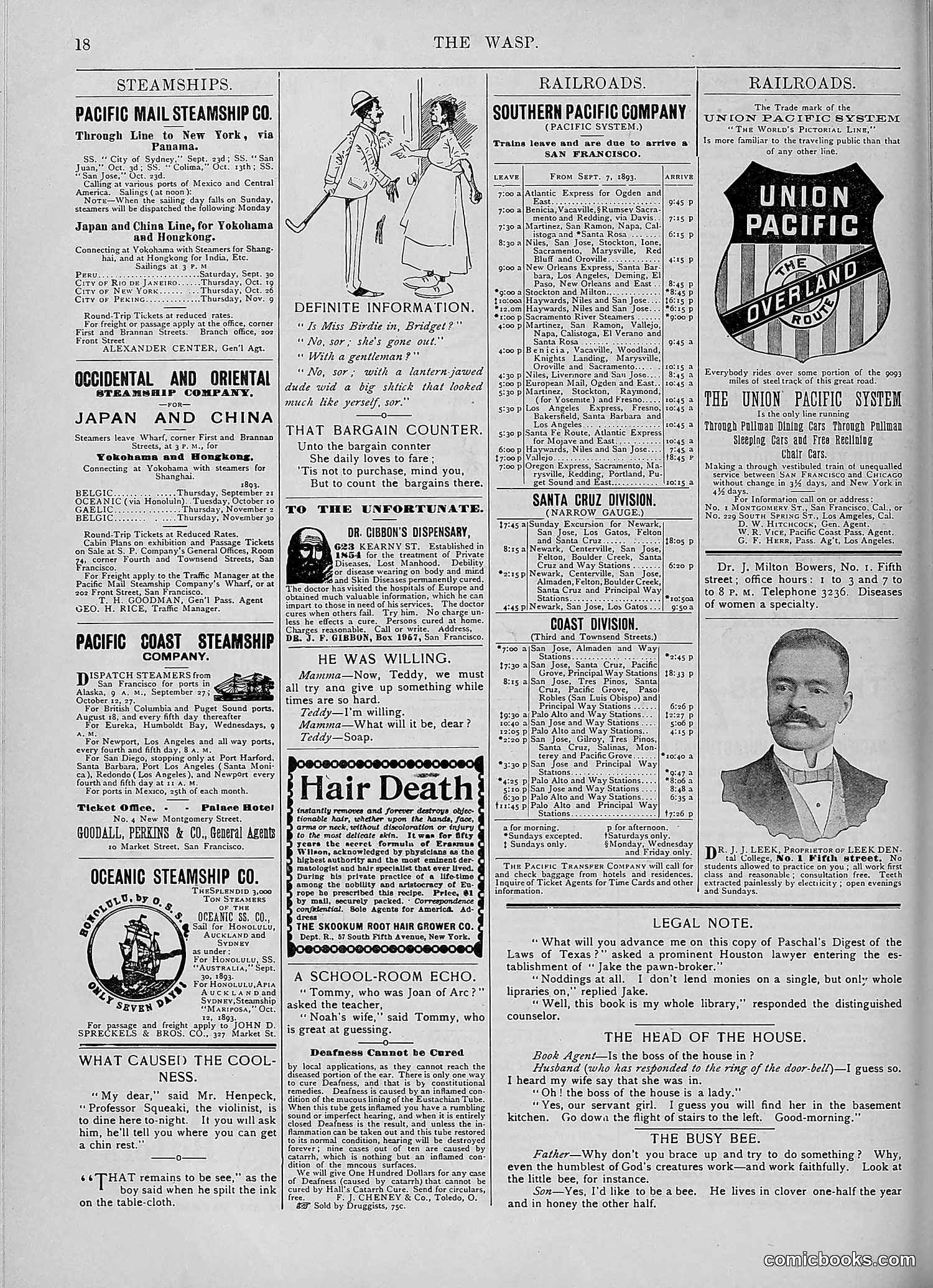 The Wasp — 1893 — page 279 of 578