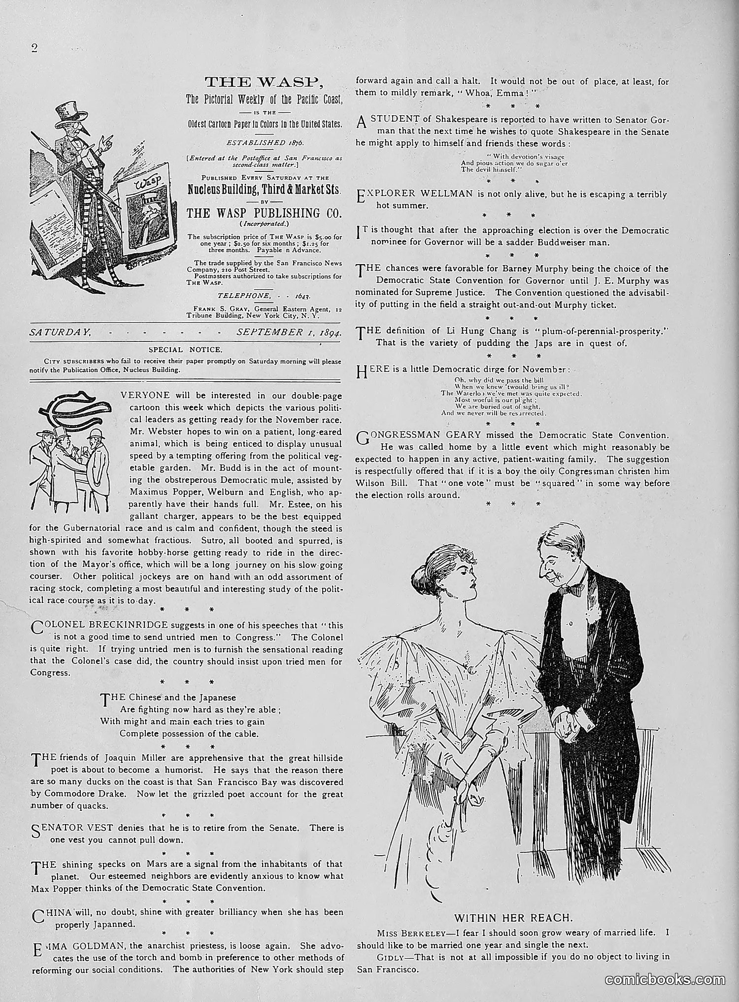The Wasp — 1894 — page 171 of 524