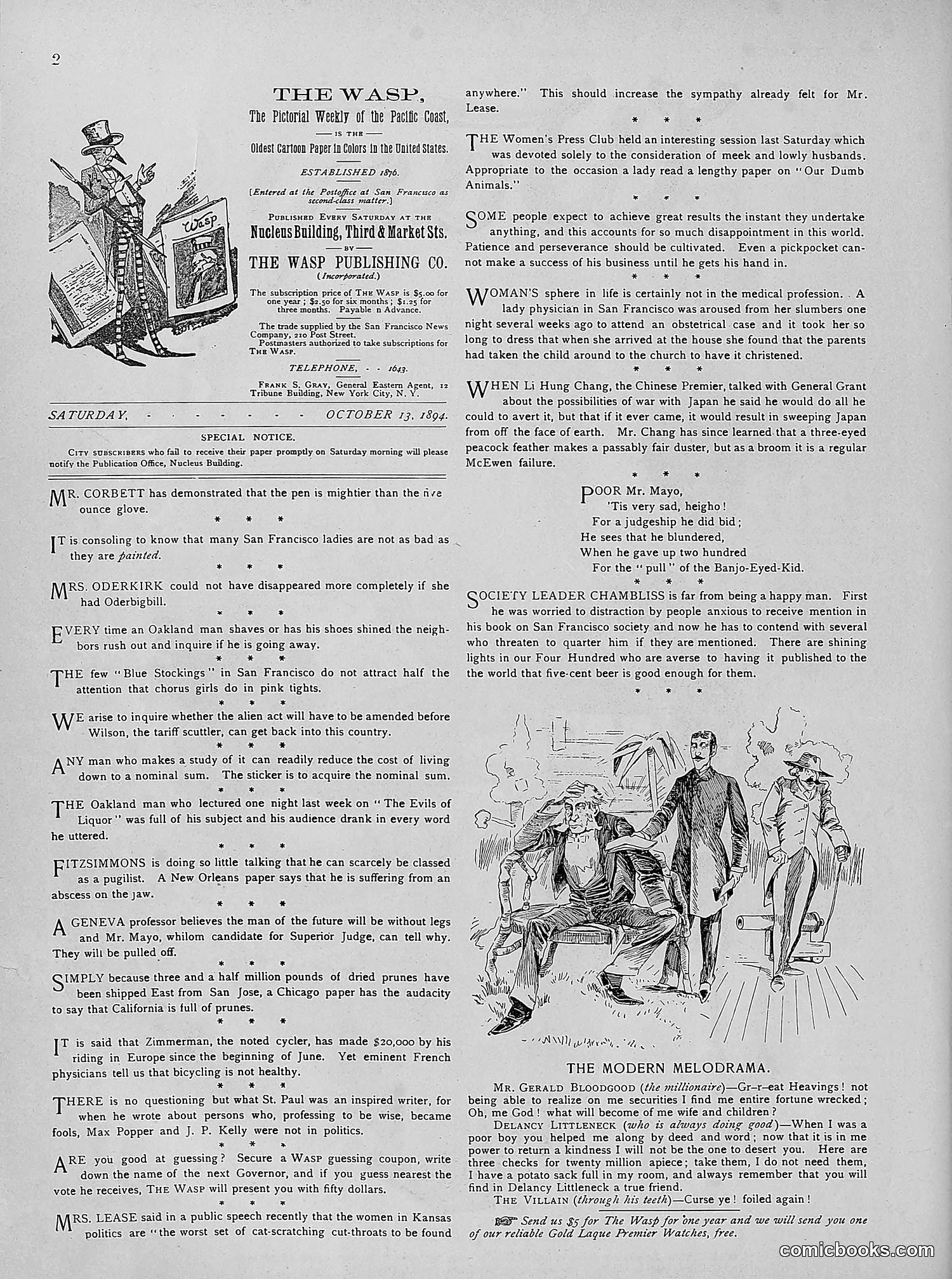 The Wasp — 1894 — page 291 of 524