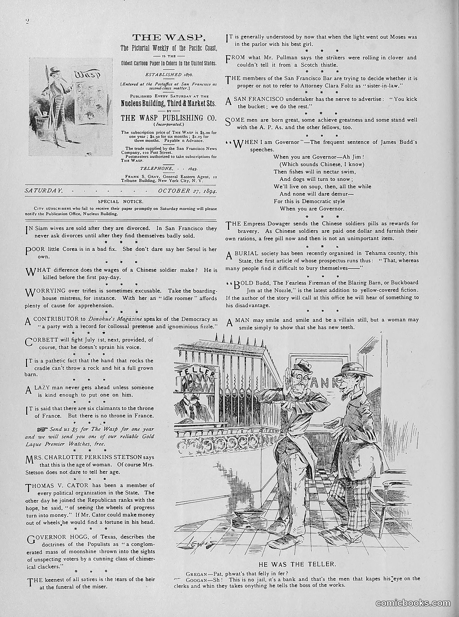 The Wasp — 1894 — page 331 of 524