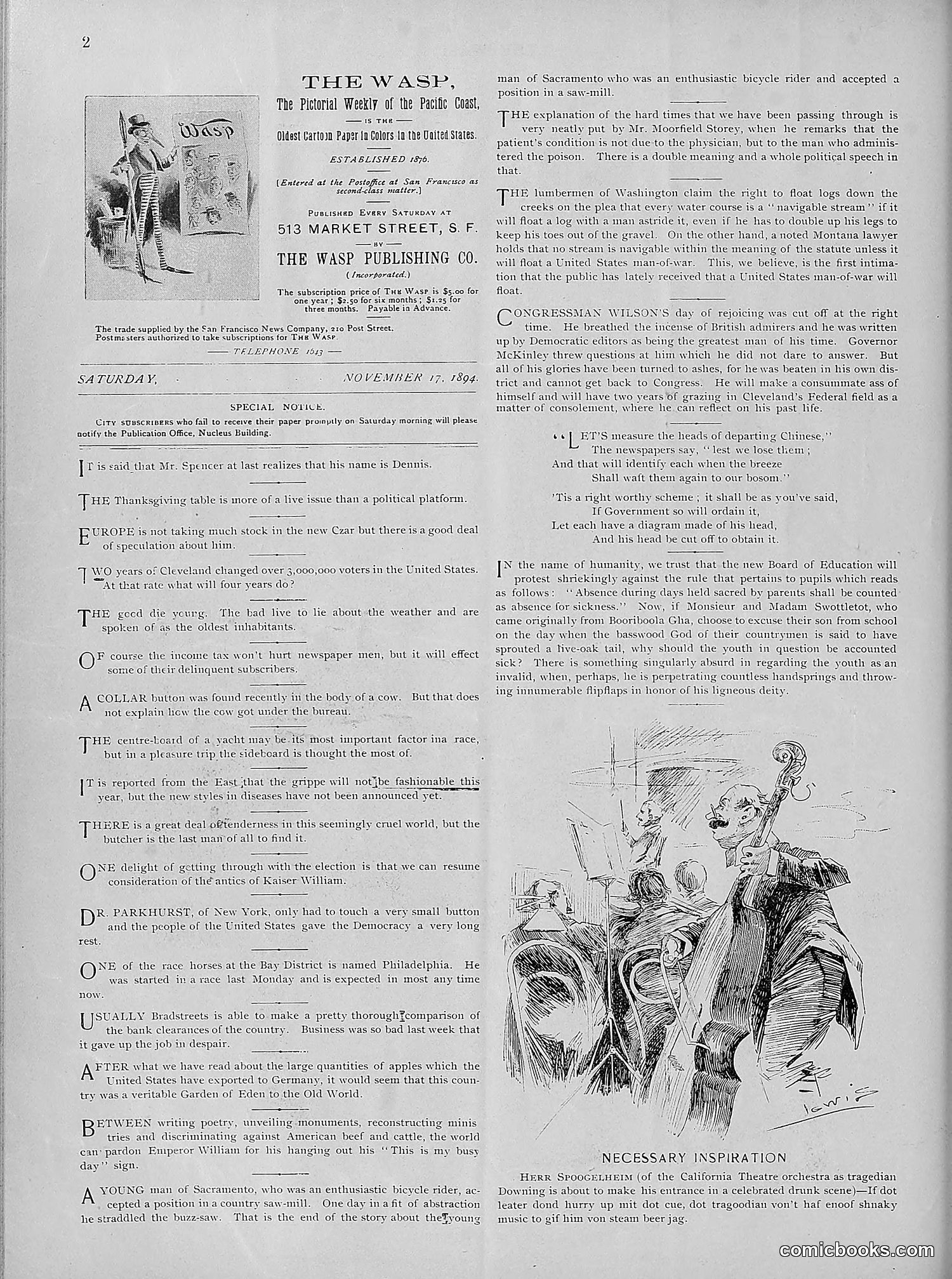 The Wasp — 1894 — page 391 of 524