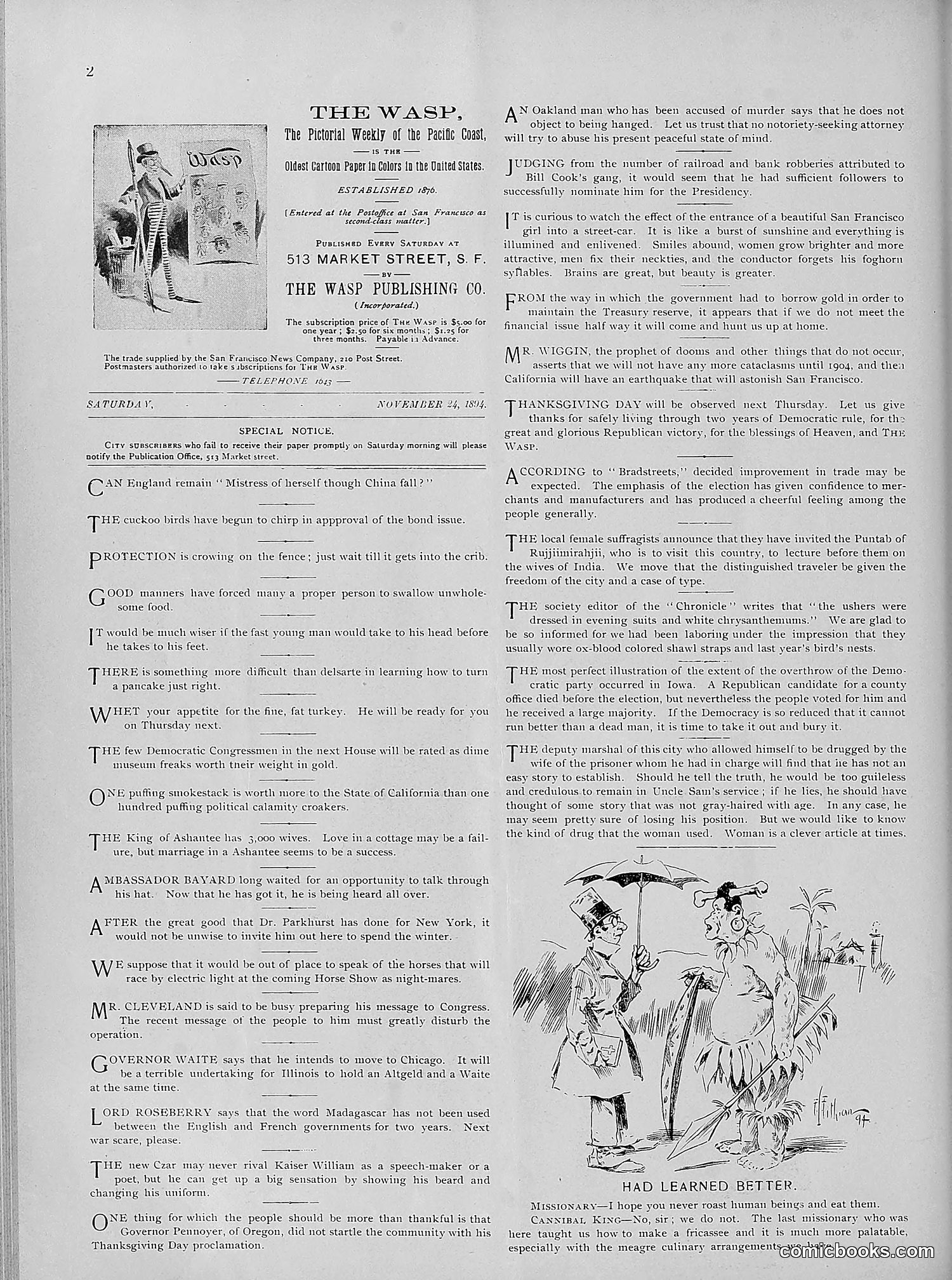 The Wasp — 1894 — page 411 of 524