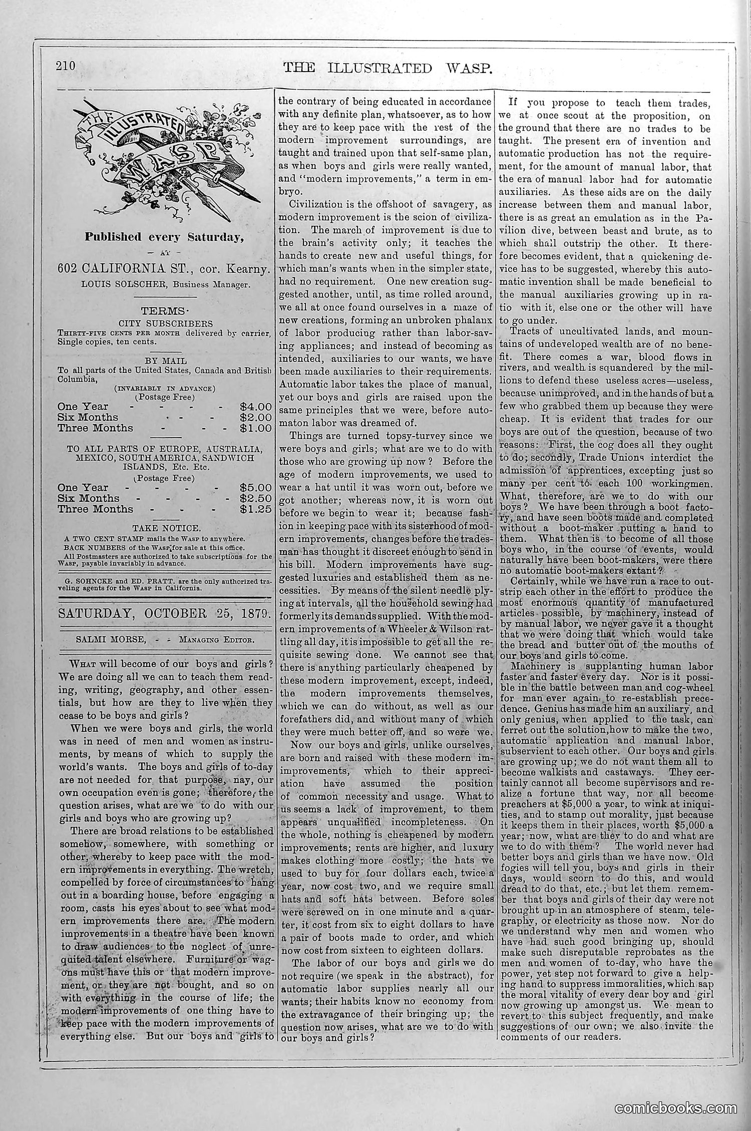 The Wasp — October 25, 1879 — page 3 of 18