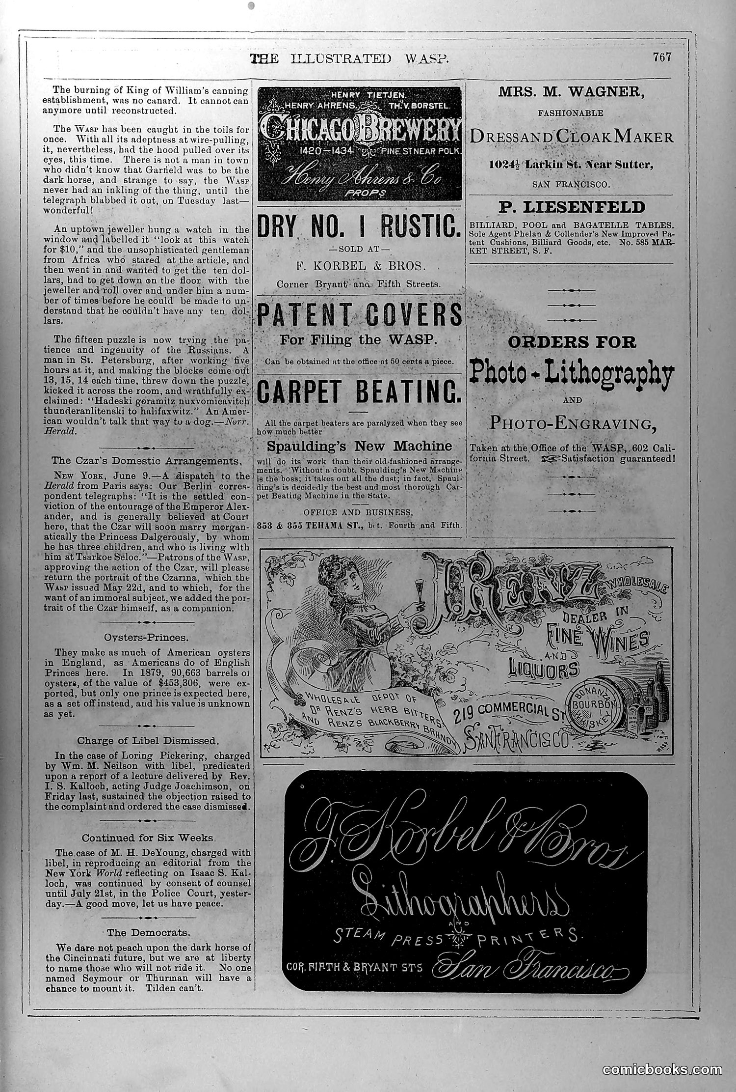 The Wasp — June 19, 1880 — page 16 of 18