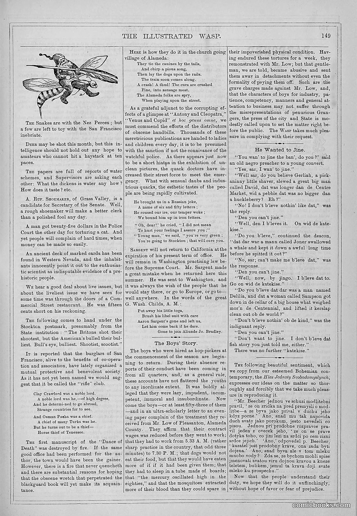 The Wasp — 1877 — page 156 of 372