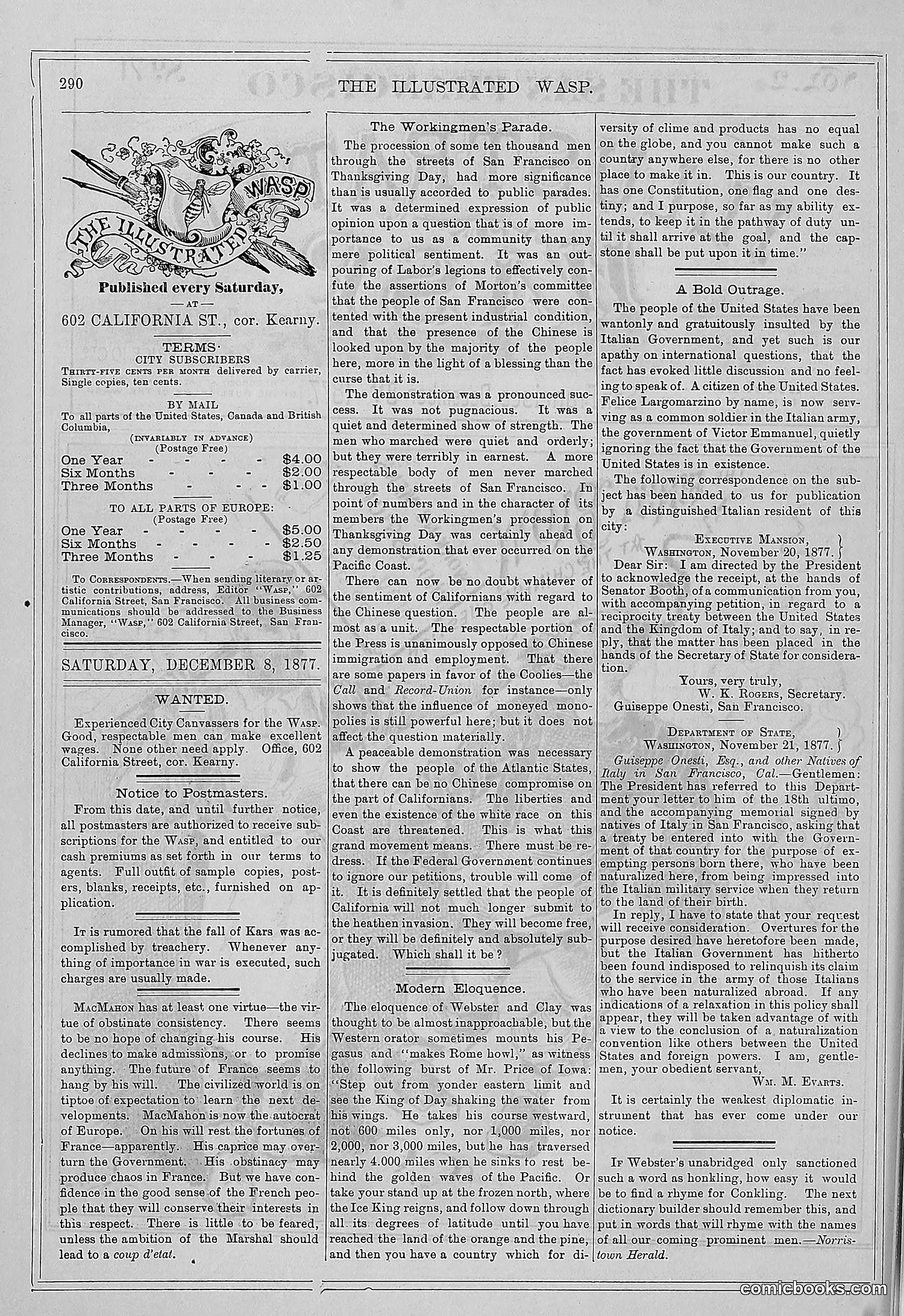 The Wasp — 1877 — page 303 of 372