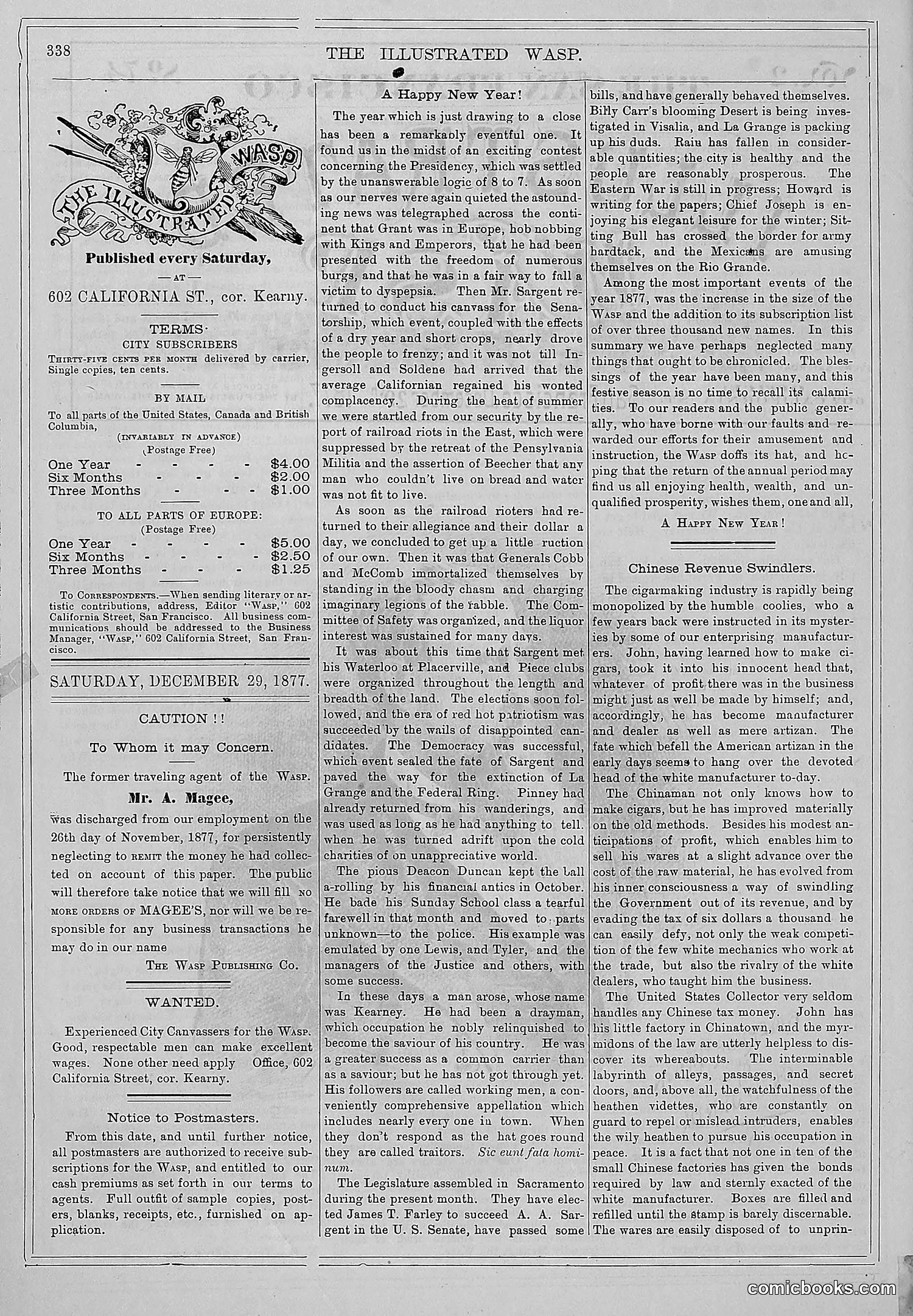 The Wasp — 1877 — page 351 of 372